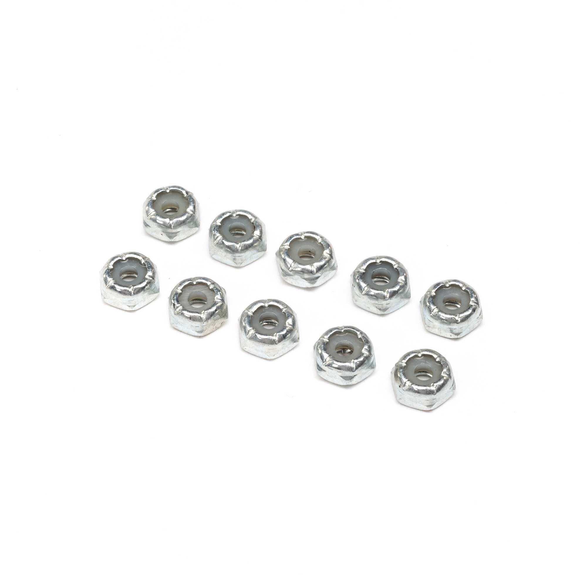 Losi Steel Locking 1/2 Nuts, 4-40 (10)