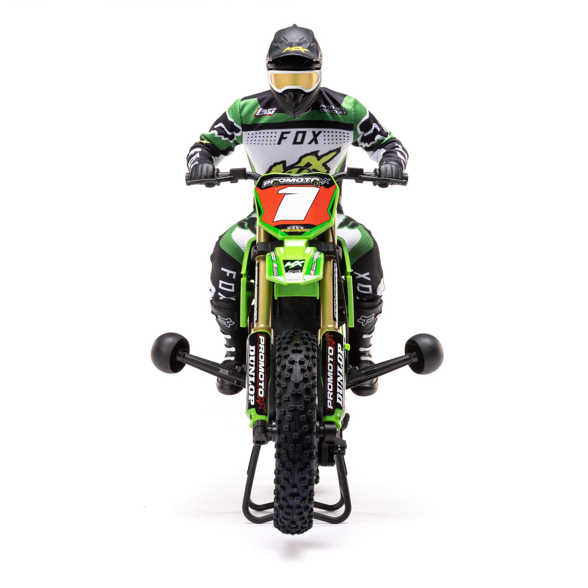 Losi 1/4 Promoto-MX Pro Circuit 2S RTR Brushless Motorcycle (Battery and Charger Included), Green