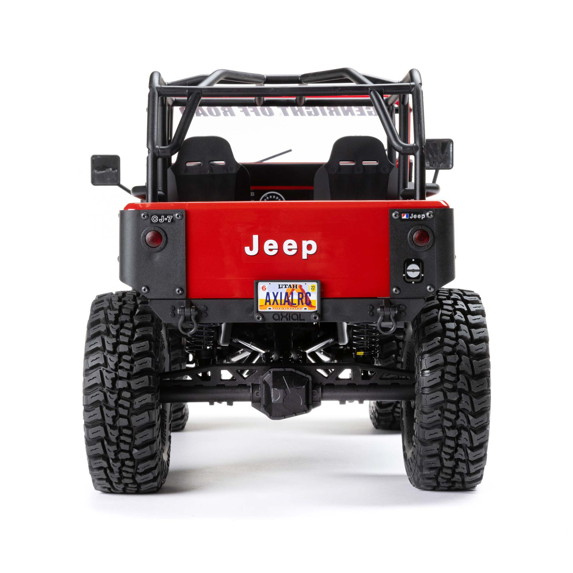 Axial 1/10 SCX10 III Jeep CJ-7 4X4 RTR Brushed Rock Crawler, Red