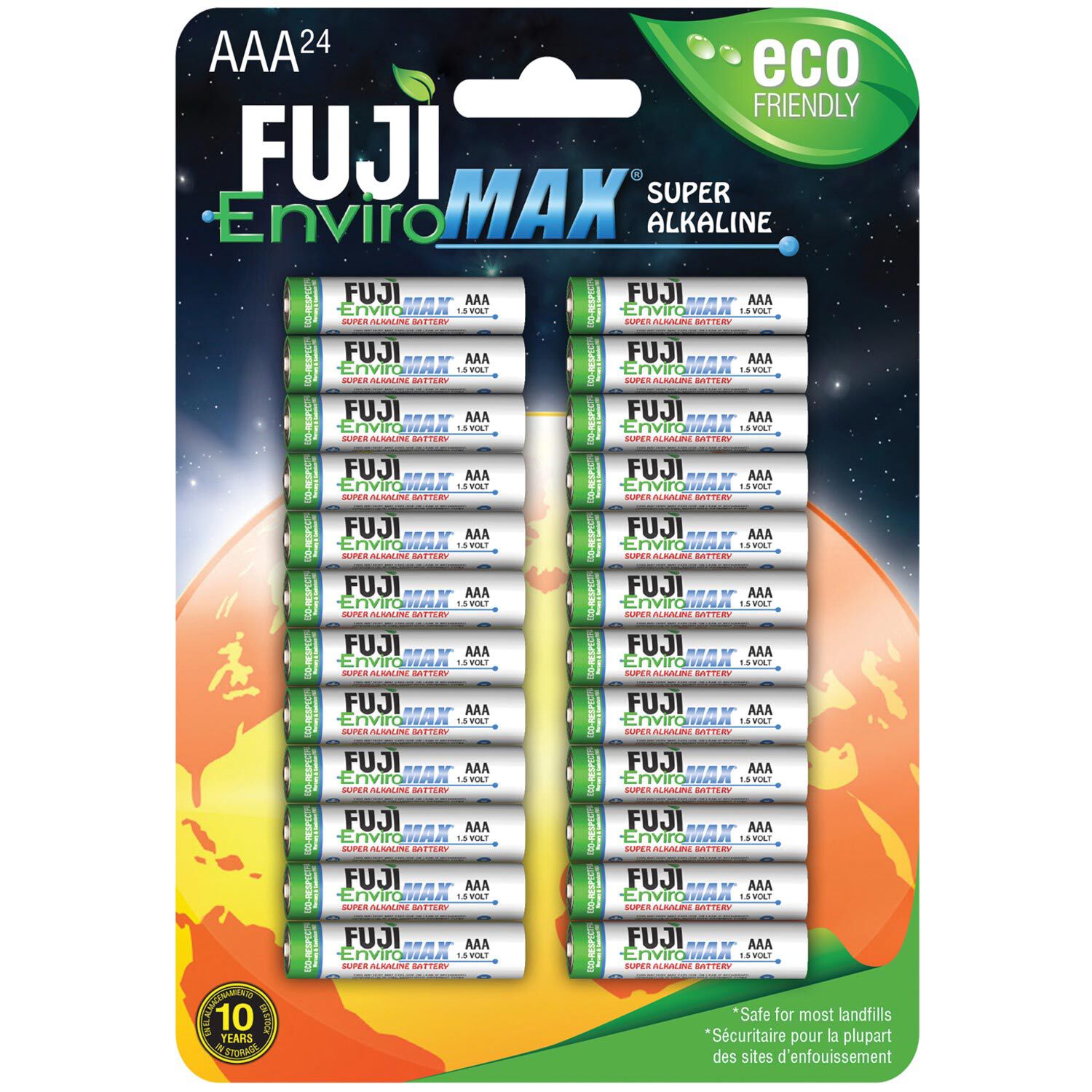 Fuji Novel Batteries EnviroMAX AAA Alkaline Battery (24)