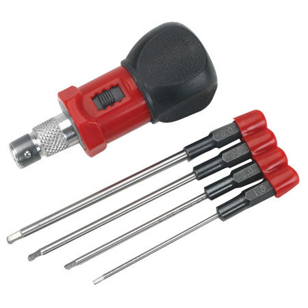 Dynamite 4-Piece Metric Hex Wrench Set with Handle