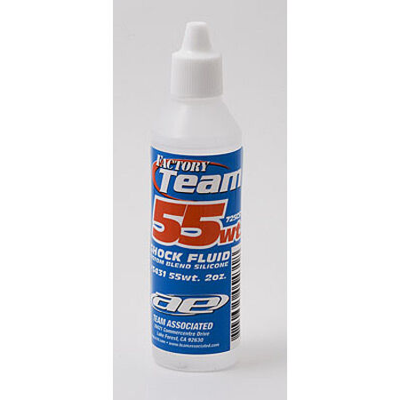 Team Associated Factory Team Silicone Shock Fluid, 55Wt (725 cSt) 2 oz