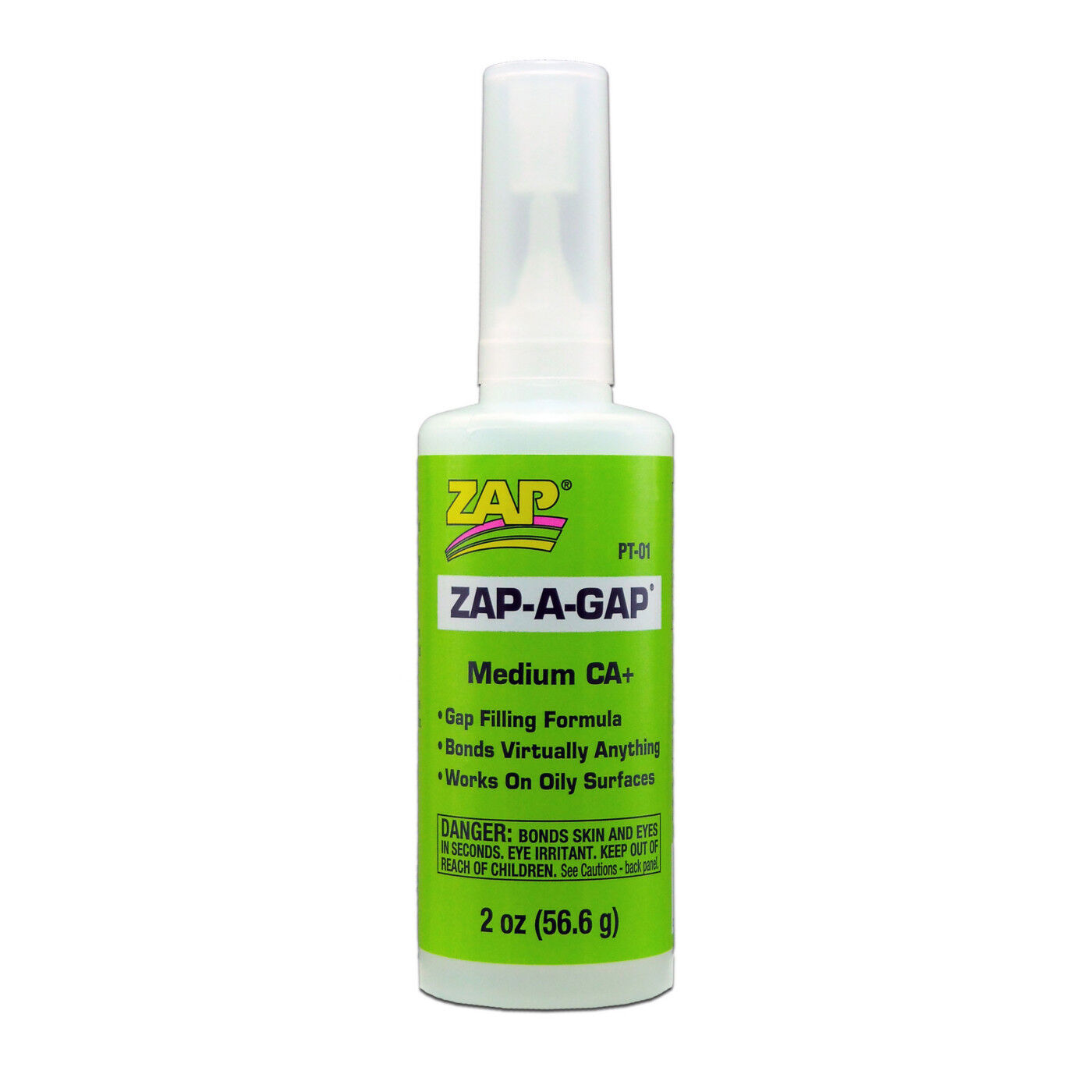 ZAP Glue Zap-A-Gap Medium CA+ Glue, 2 oz