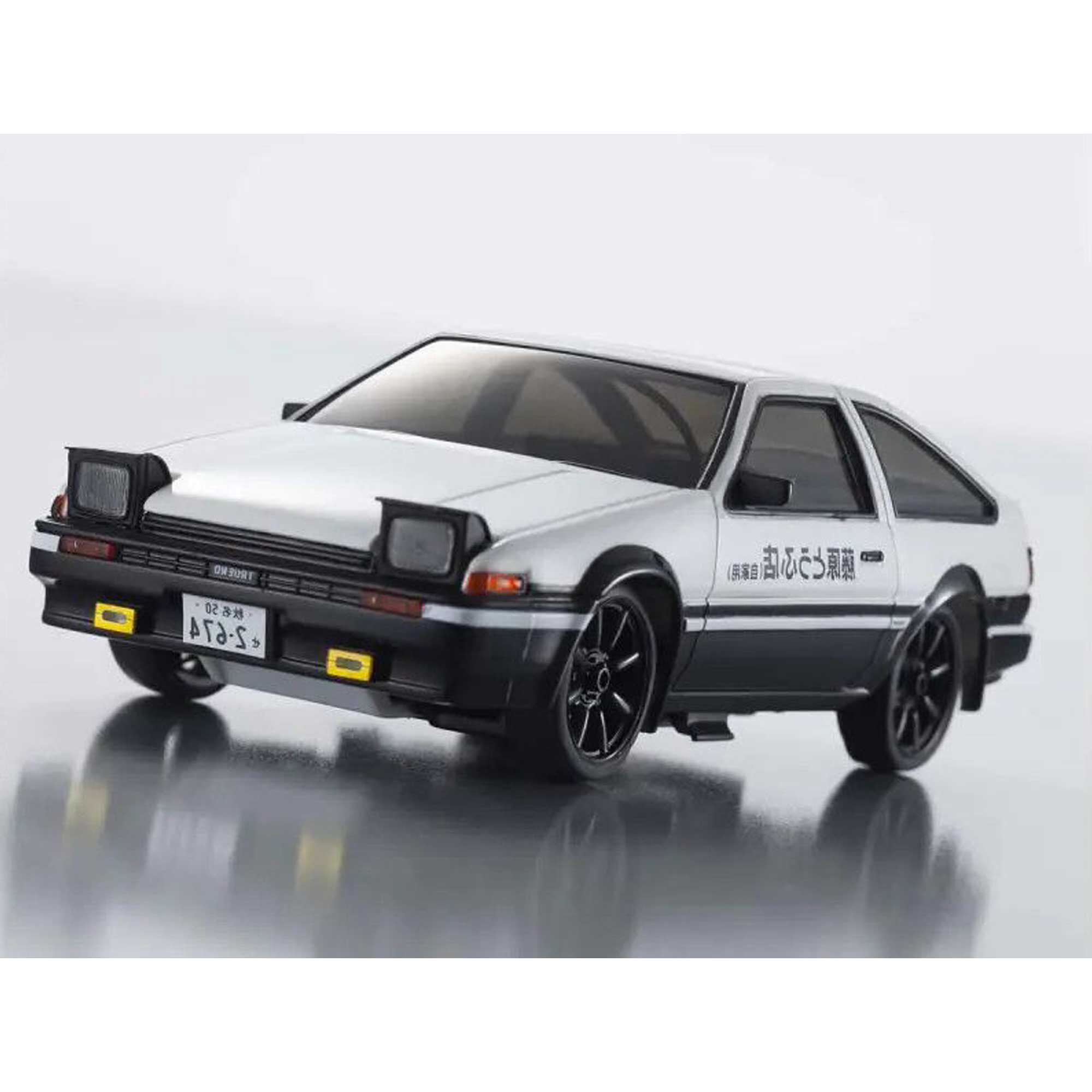 Kyosho 1/28 Initial D Toyota Sprinter Trueno AE86 2WD On-Road First Mini-Z RTR, White