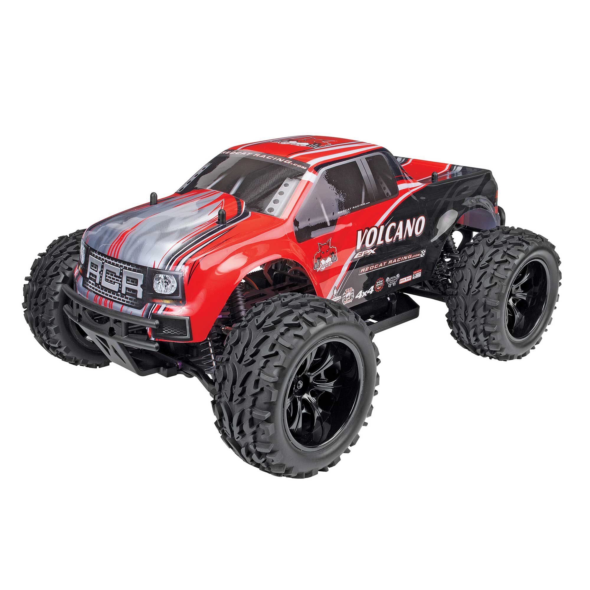 Redcat Racing 1/10 Volcano EPX 4WD Monster Truck Brushed RTR, Red