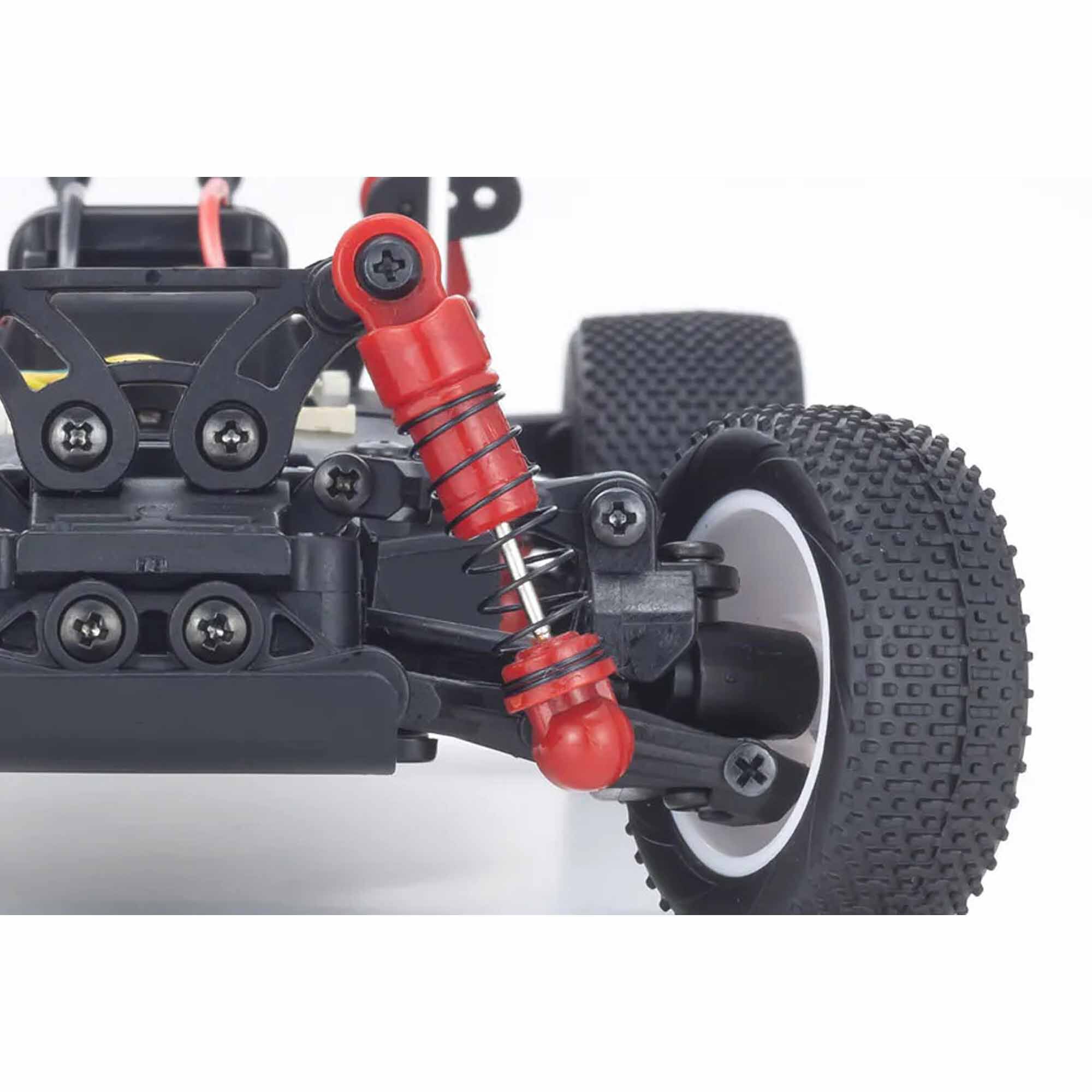 Kyosho 1/28 Inferno MP9 Mini-Z 4x4 Off-Road Buggy RTR, Blue/Yellow