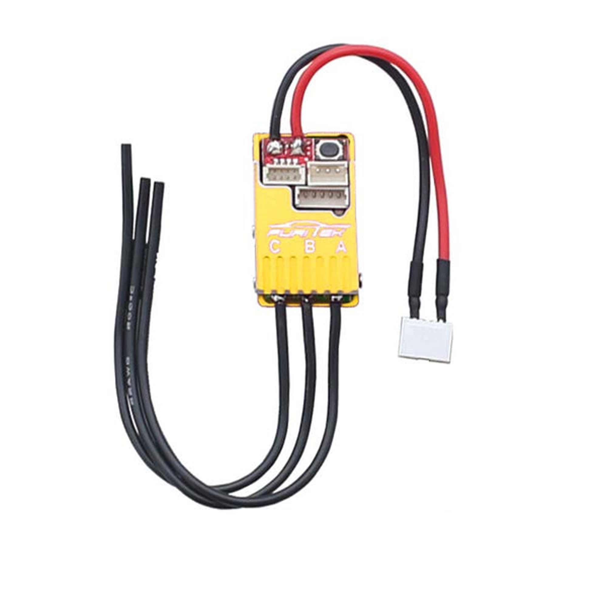 Furitek Cyclos 2S Lipo 20A/40A Brushless Sensored ESC, Aluminum Gold Case: Drift/Race
