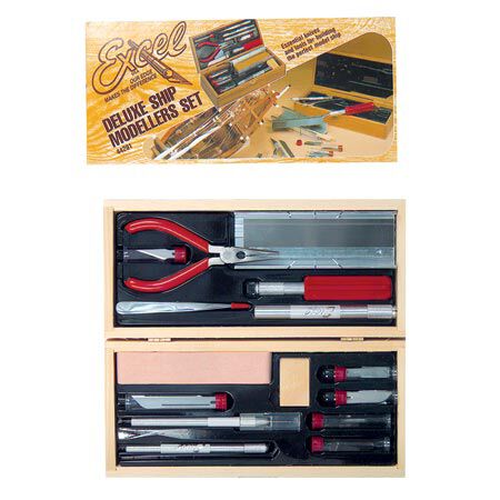 Excel Hobby Blade Corp Deluxe Ship Modelers Tool Set Boxed