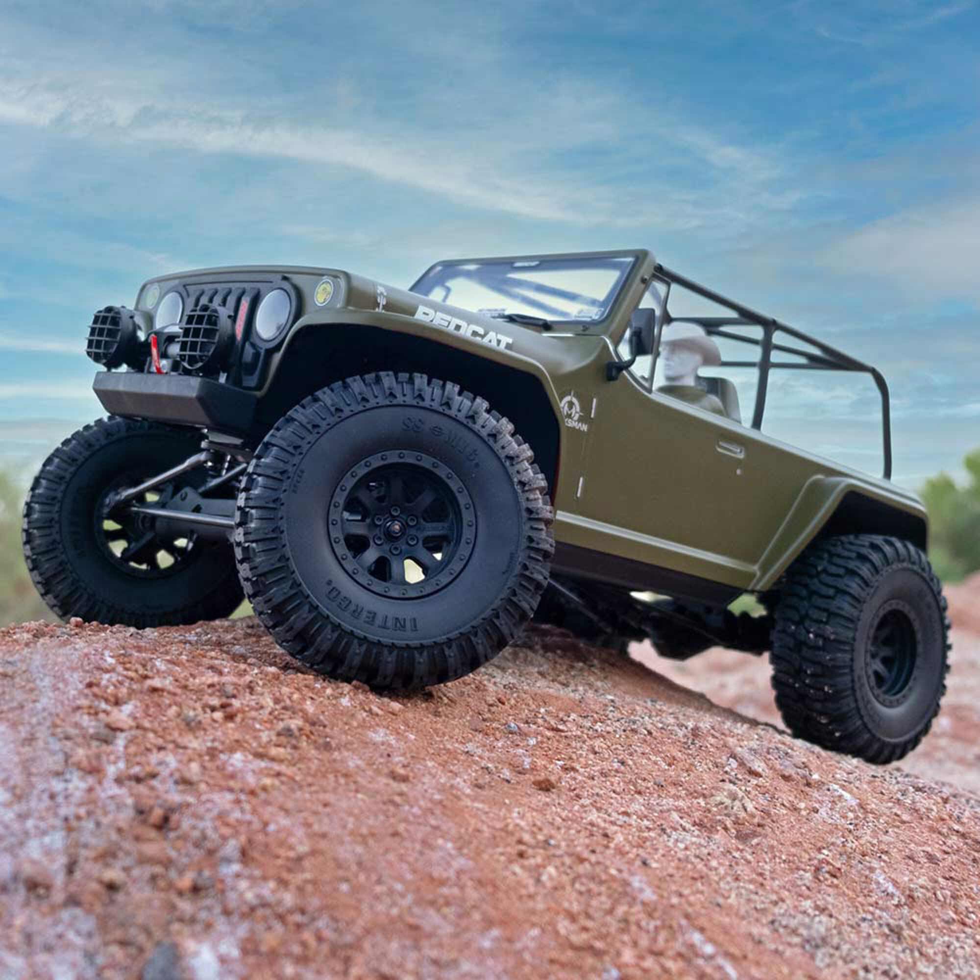 Redcat Racing 1/8 TC8 Marskman Brushed 4X4 Crawler RTR, Olive