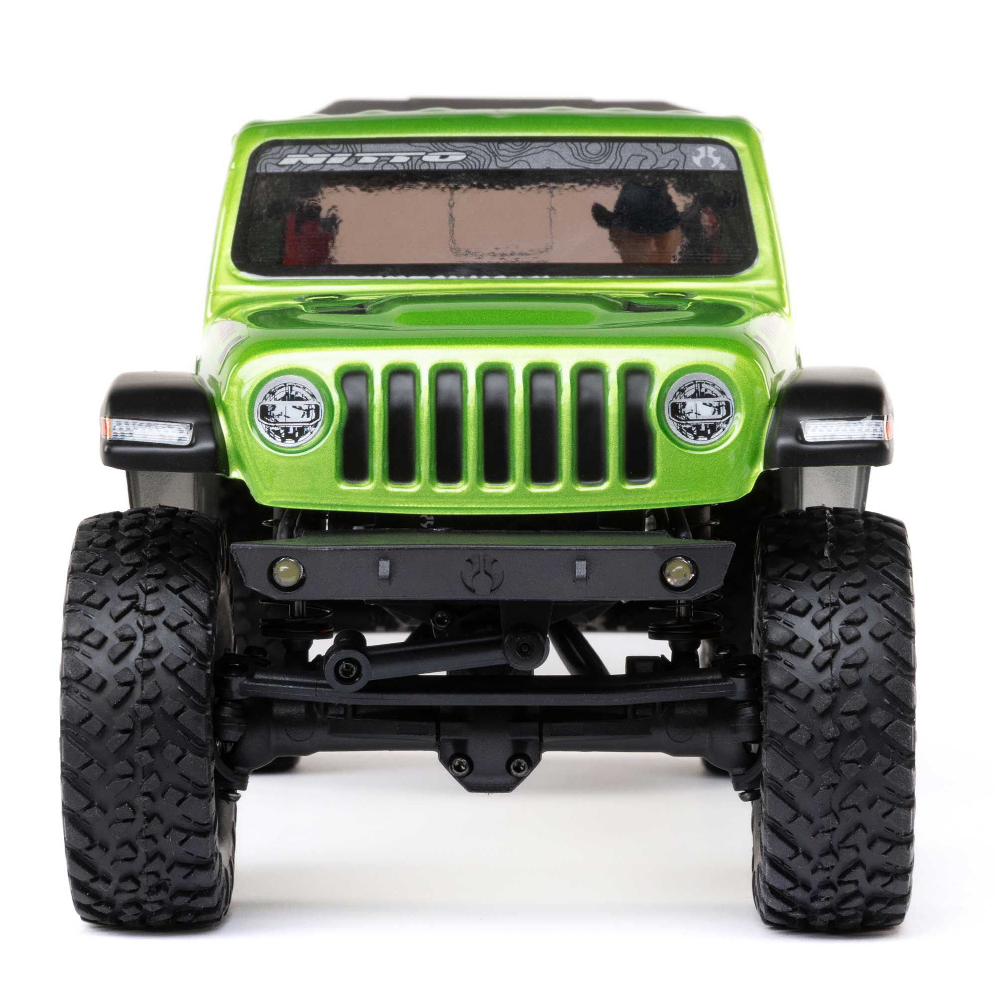 Axial 1/24 SCX24 Jeep JT Gladiator 4X4 RTR Brushed Rock Crawler (Battery & Charger Included), Green