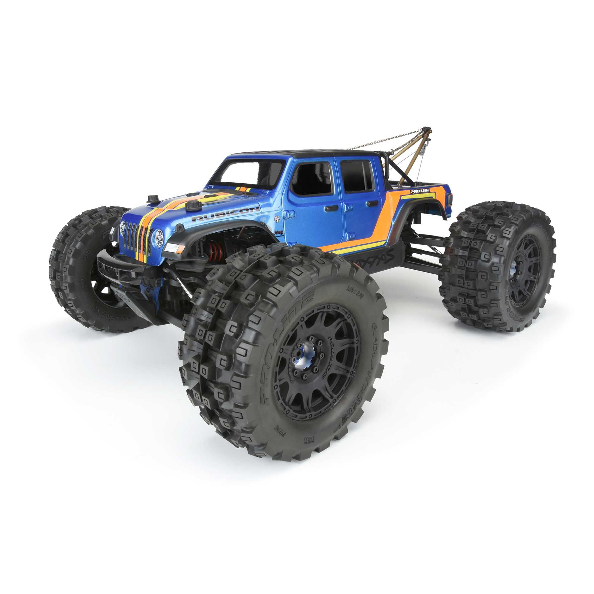 Pro-Line Racing 1/8 Badlands MX38 HP BELTED F/R 3.8" MT Mounted 17mm Black Raid (2)