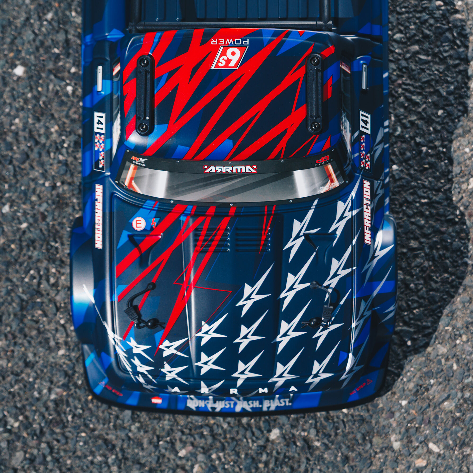 ARRMA 1/7 INFRACTION 6S AVC 4X4 RTR Brushless All-Road Street Bash, Blue