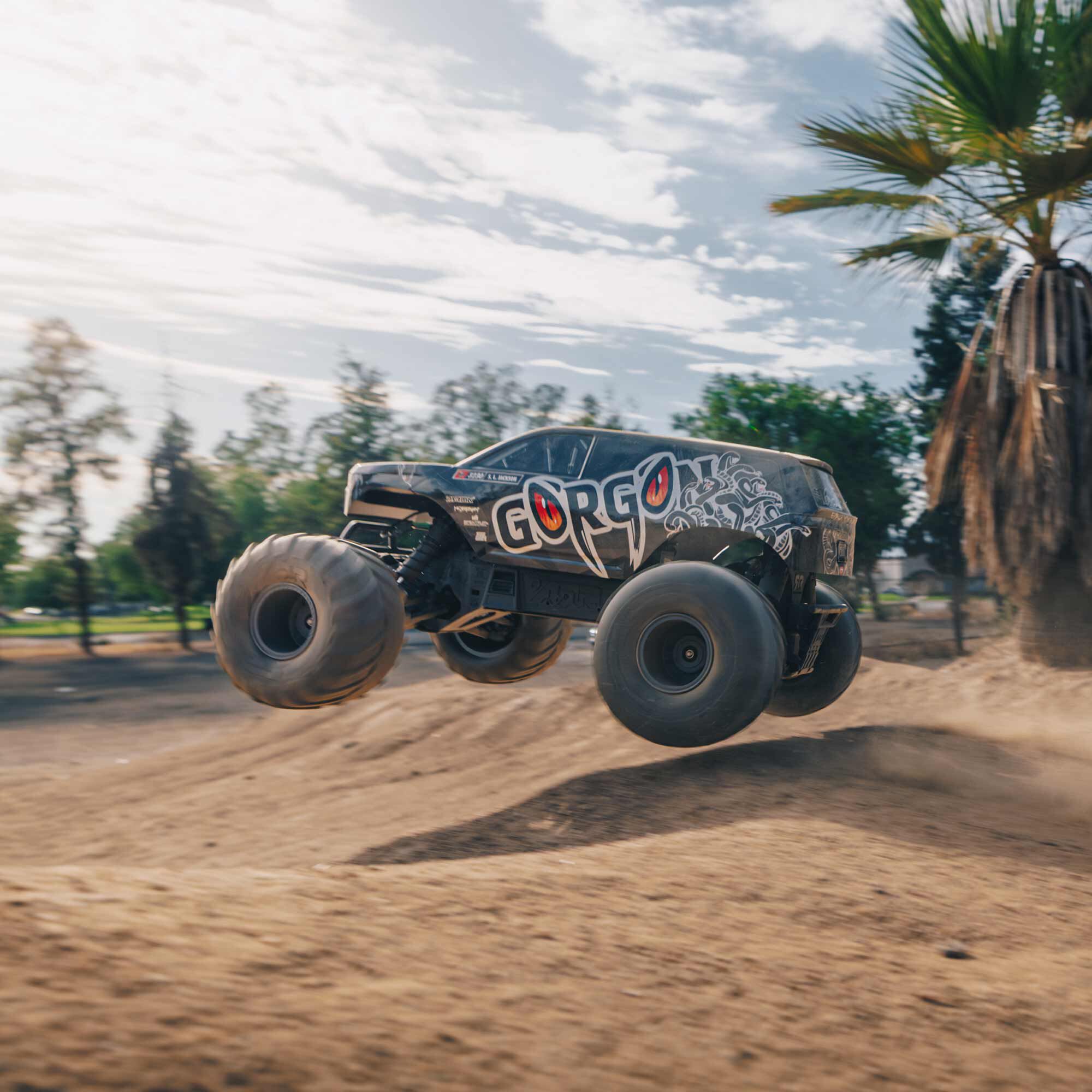 ARRMA 1/10 GORGON 2WD RTA Kit Brushed Monster Truck (Battery & Charger Included), Gun Metal