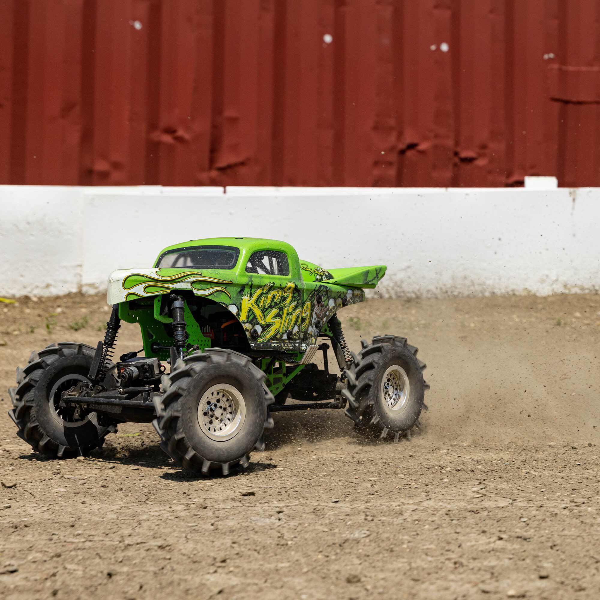 Losi 1/8 LMT Mega Truck King Sling 4S 4X4 RTR Brushless Mega Truck, Green