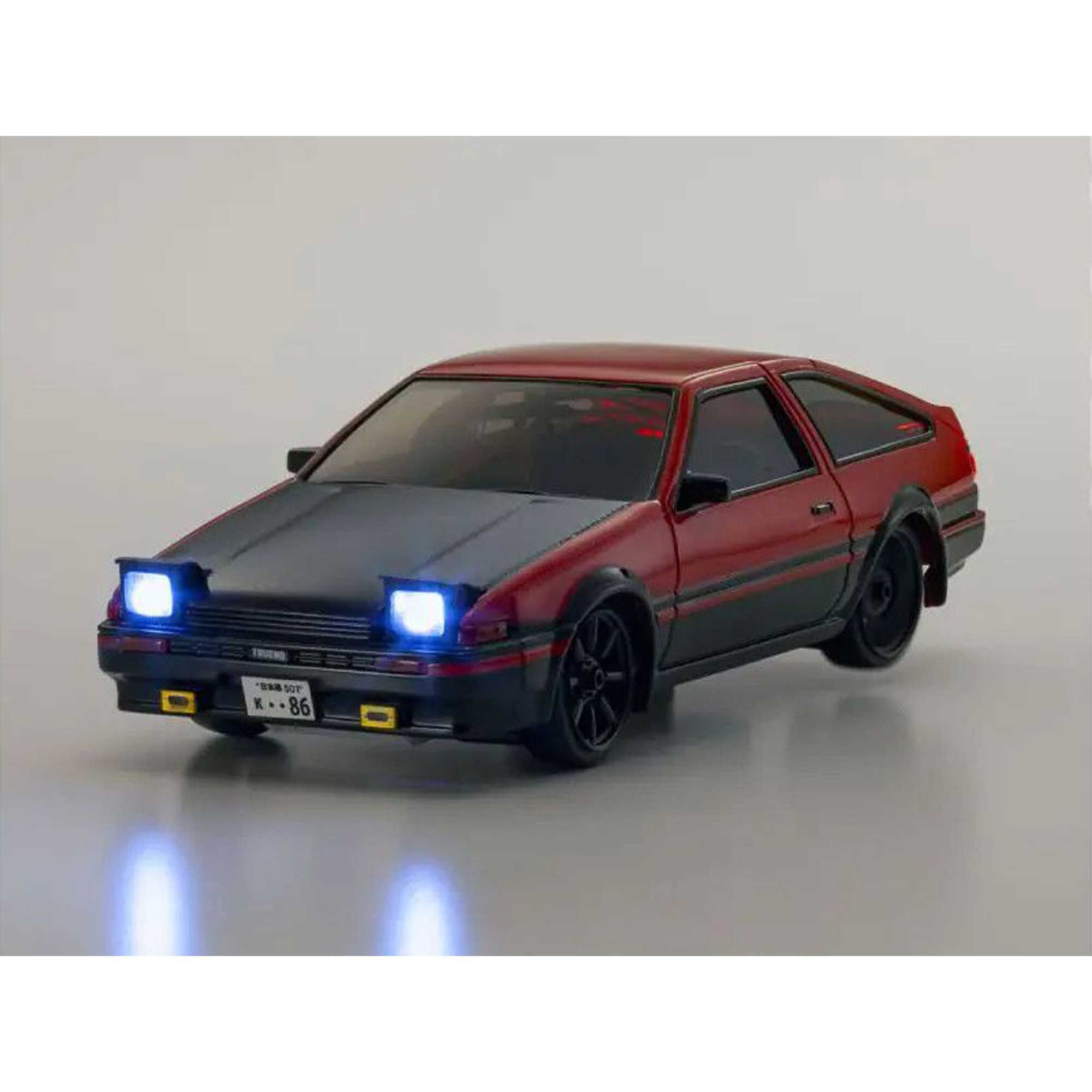 Kyosho 1/28 Toyota Trueno AE86 2WD On-Road First Mini-Z RTR, Red