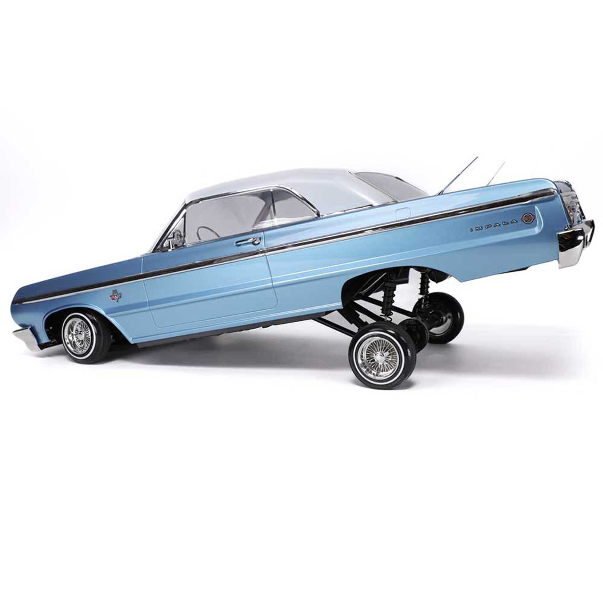 Redcat Racing 1/10 SixtyFour Chevrolet Impala Hopping Lowrider, Blue/White