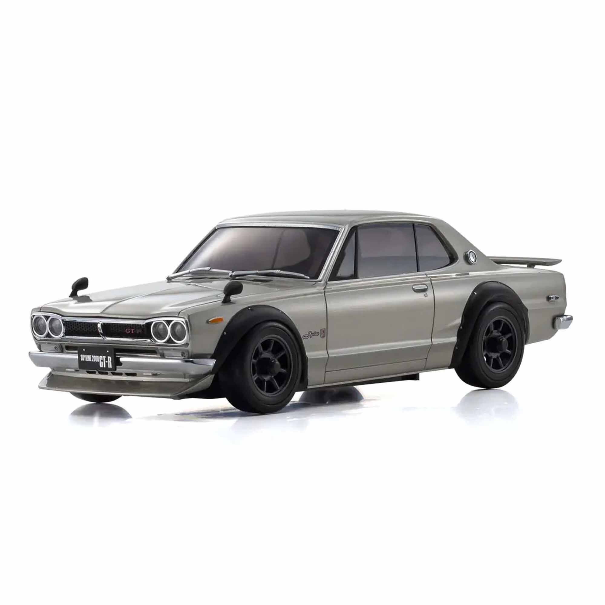 Kyosho 1/28 Nissan Skyline 2000GT-R MR-04 2WD Touring Car RTR, Silver
