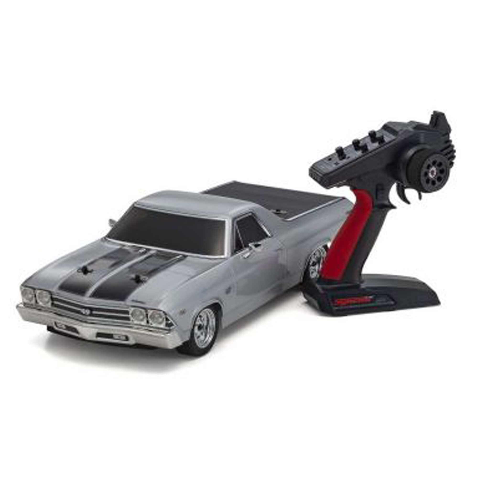 Kyosho 1/10 1969 Chevy El Camino Fazer Mk2 FZ02L Brushed 4x4 On-Road Touring RTR, Cortez Silver