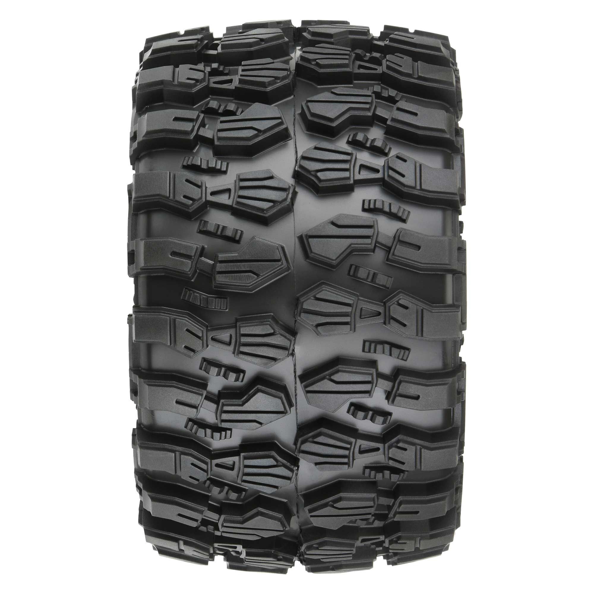 Pro-Line Racing 1/10 Hyrax F/R 2.8" MT Tires Mounted 12mm/14mm Black Raid (2)