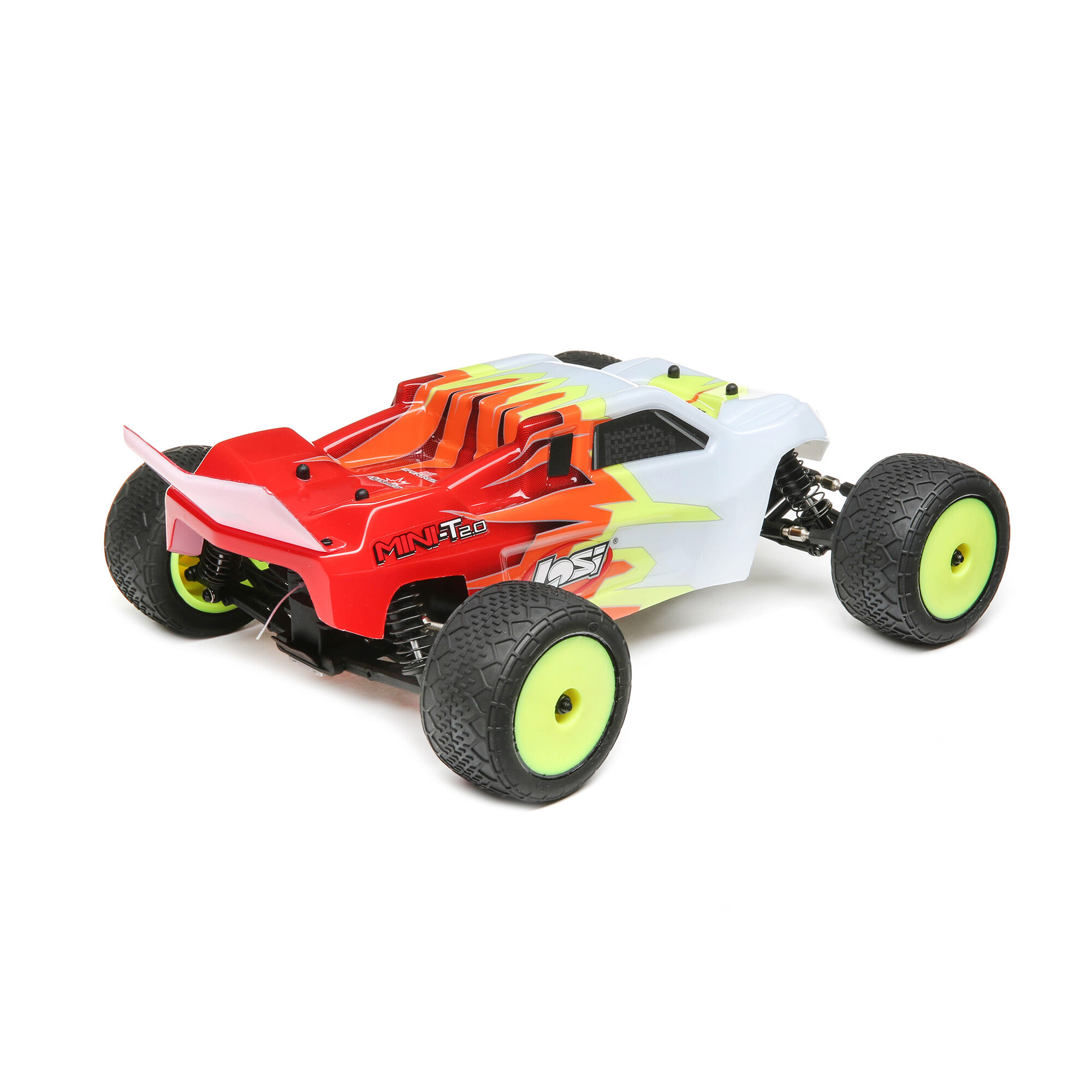 Losi 1/18 Mini-T 2.0 2S 2WD RTR Brushed Stadium Truck (Battery & Charger included), Red