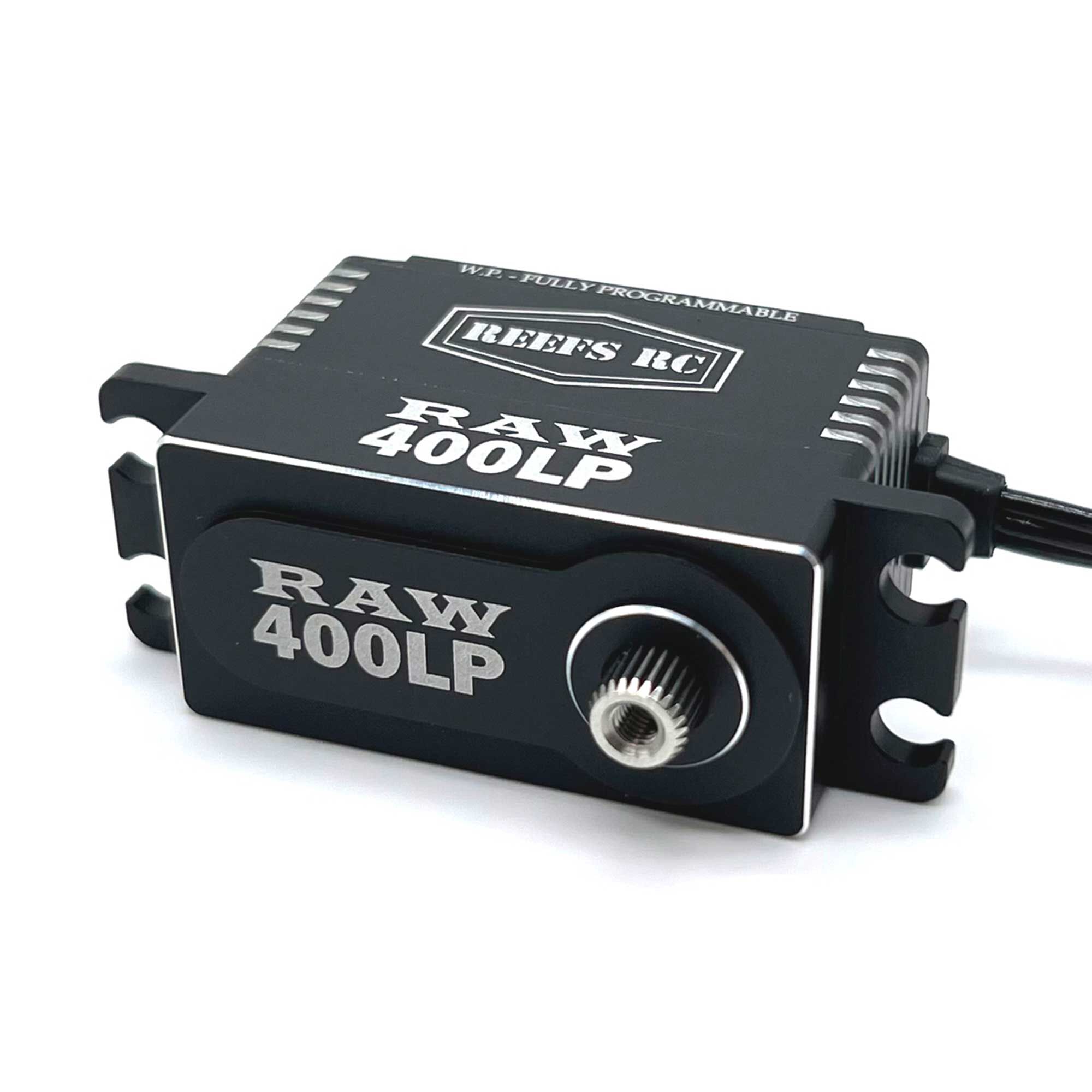 REEFS RC RAW 400LP Low Profile Digital Metal Gear Waterproof Programmable Servo, Black