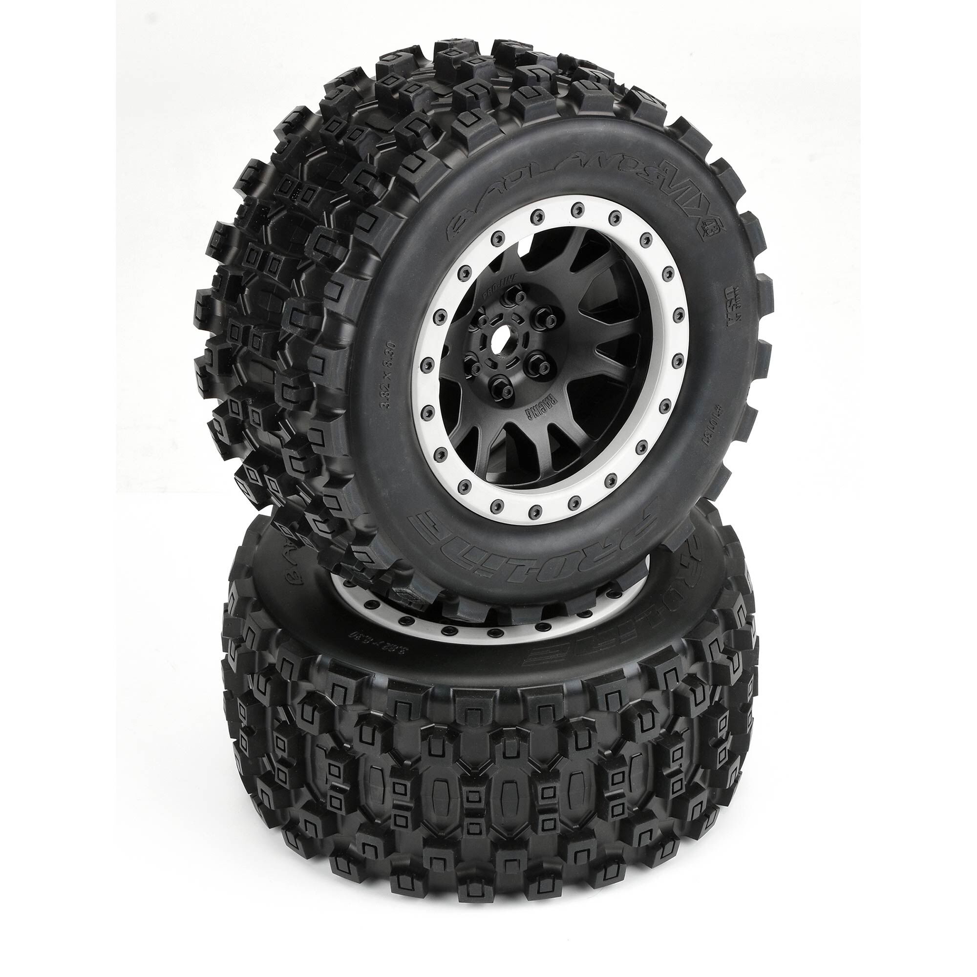 Pro-Line Racing 1/5 Badlands MX43 Pro-Loc F/R X-MAXX MTD 24mm Blk/Gry Impulse (2)