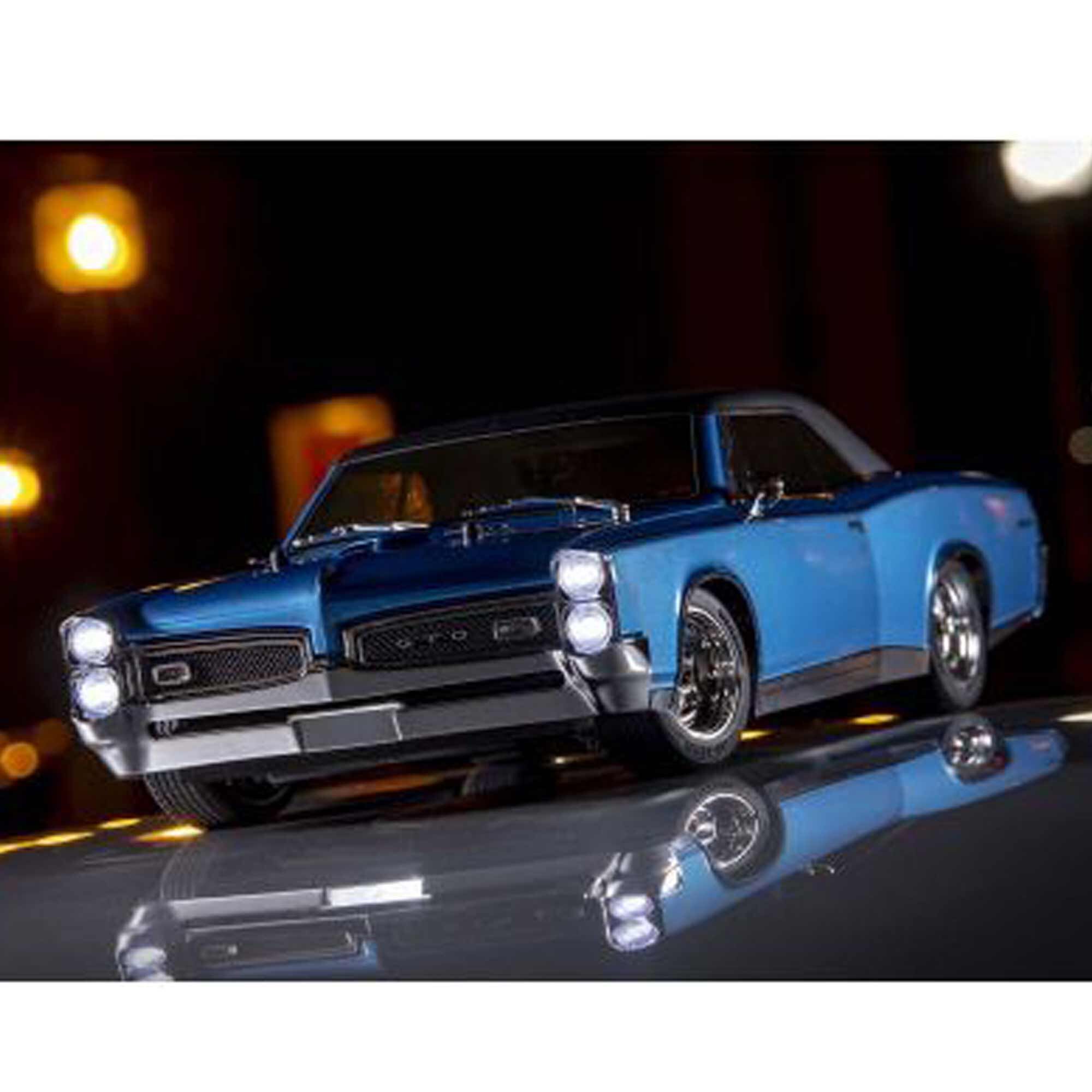 Kyosho 1/10 1967 Pontiac GTO Fazer Mk2 FZ02L Brushed 4x4 On-Road Touring RTR, Tyrol Blue