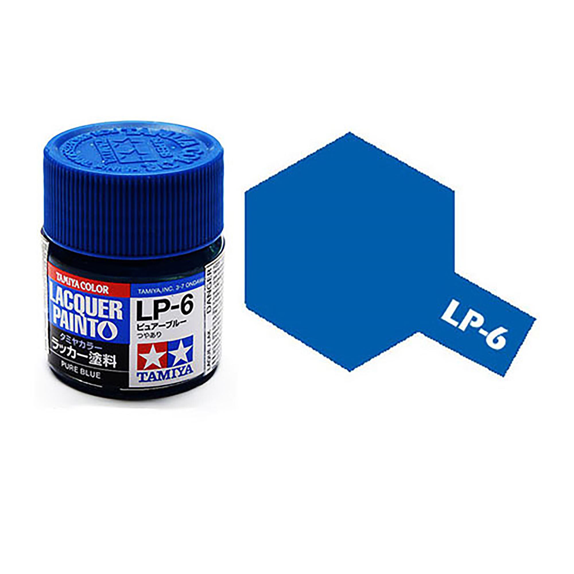 Tamiya Lacquer Paint, LP-6 Pure Blue, 10 mL