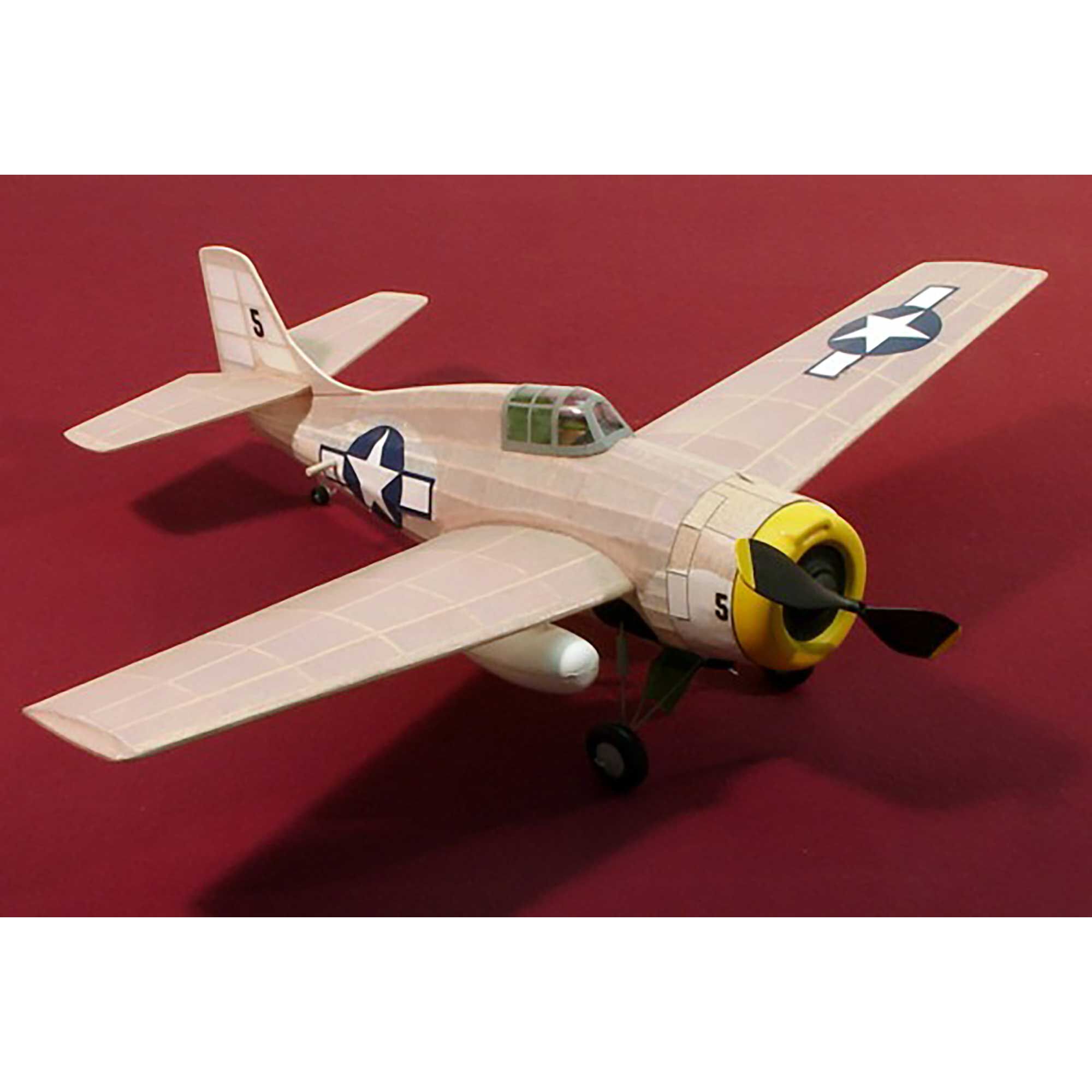 Dumas Products, Inc. F-4F Wildcat Rubber Powered Kit, 17.5"