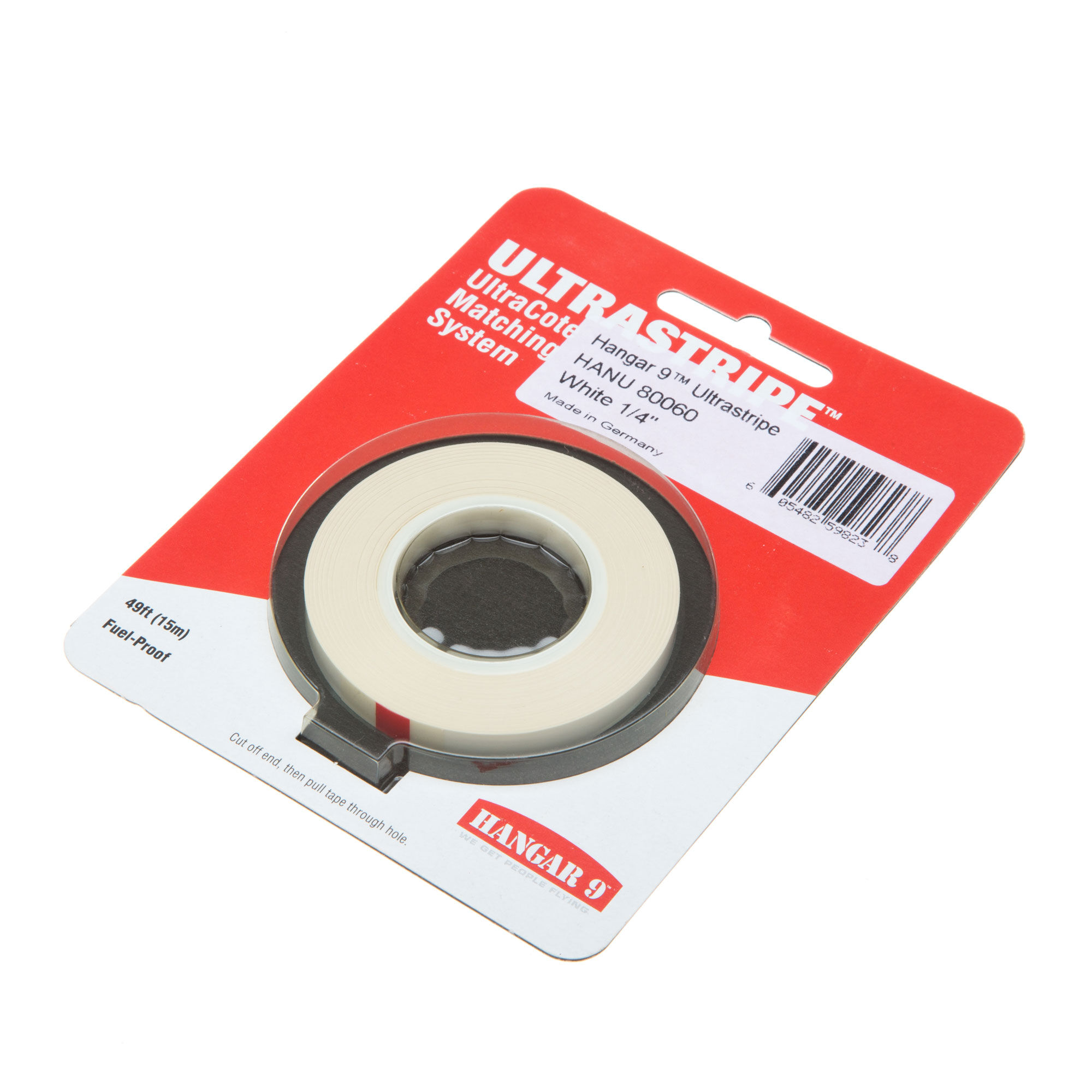 Hangar 9 UltraStripe, White 1/4"