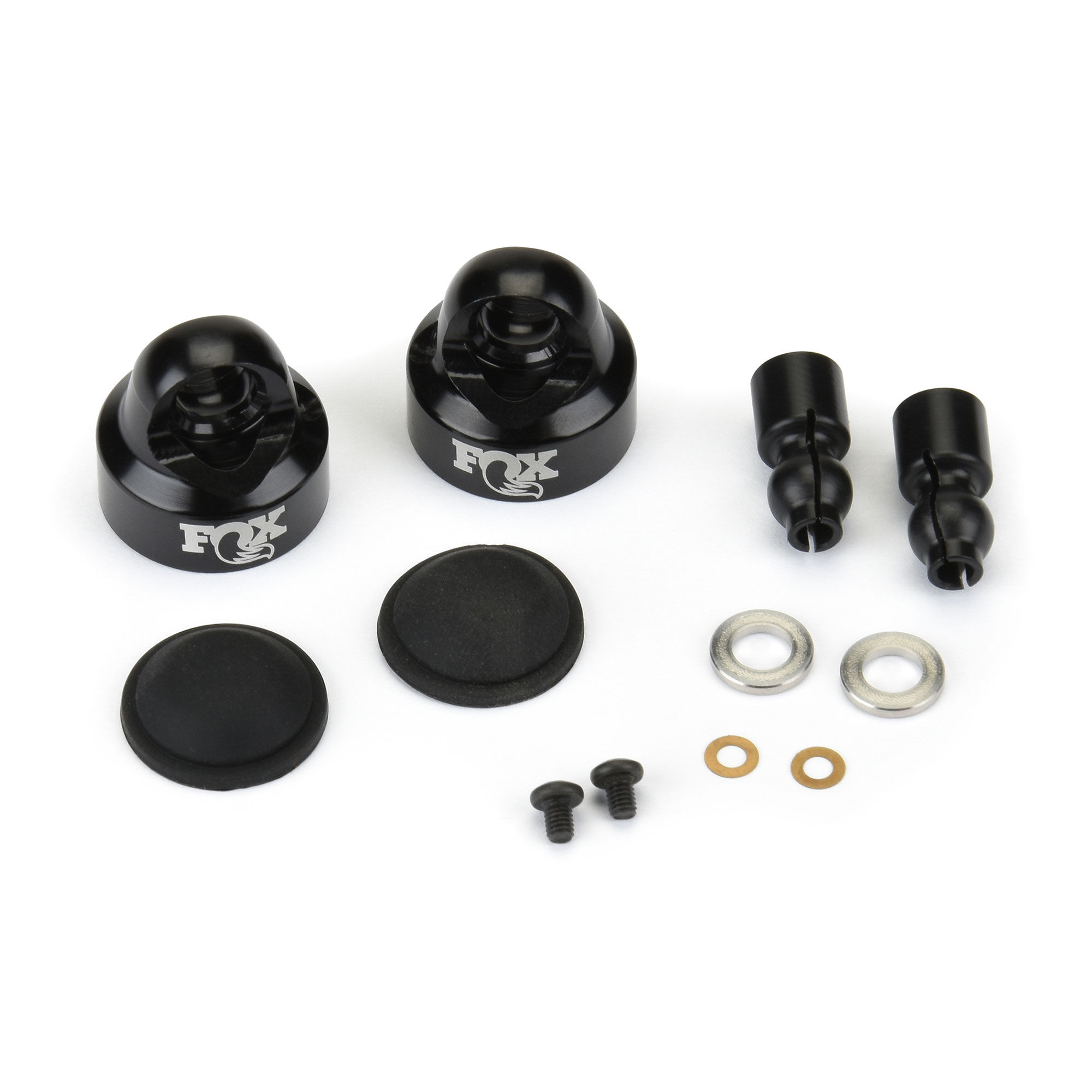 Pro-Line Racing 1/6 FOX Aluminum Shock Caps (2): SCX6