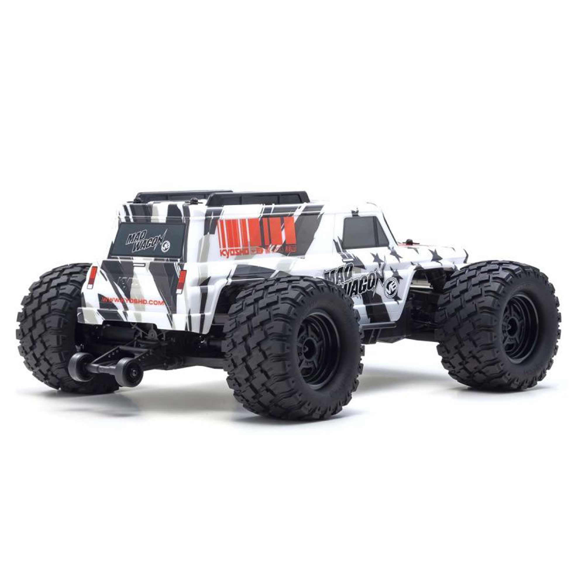 Kyosho 1/10 Mad Wagon VE KB10 4x4 3S Brushless Monster Truck RTR, Black