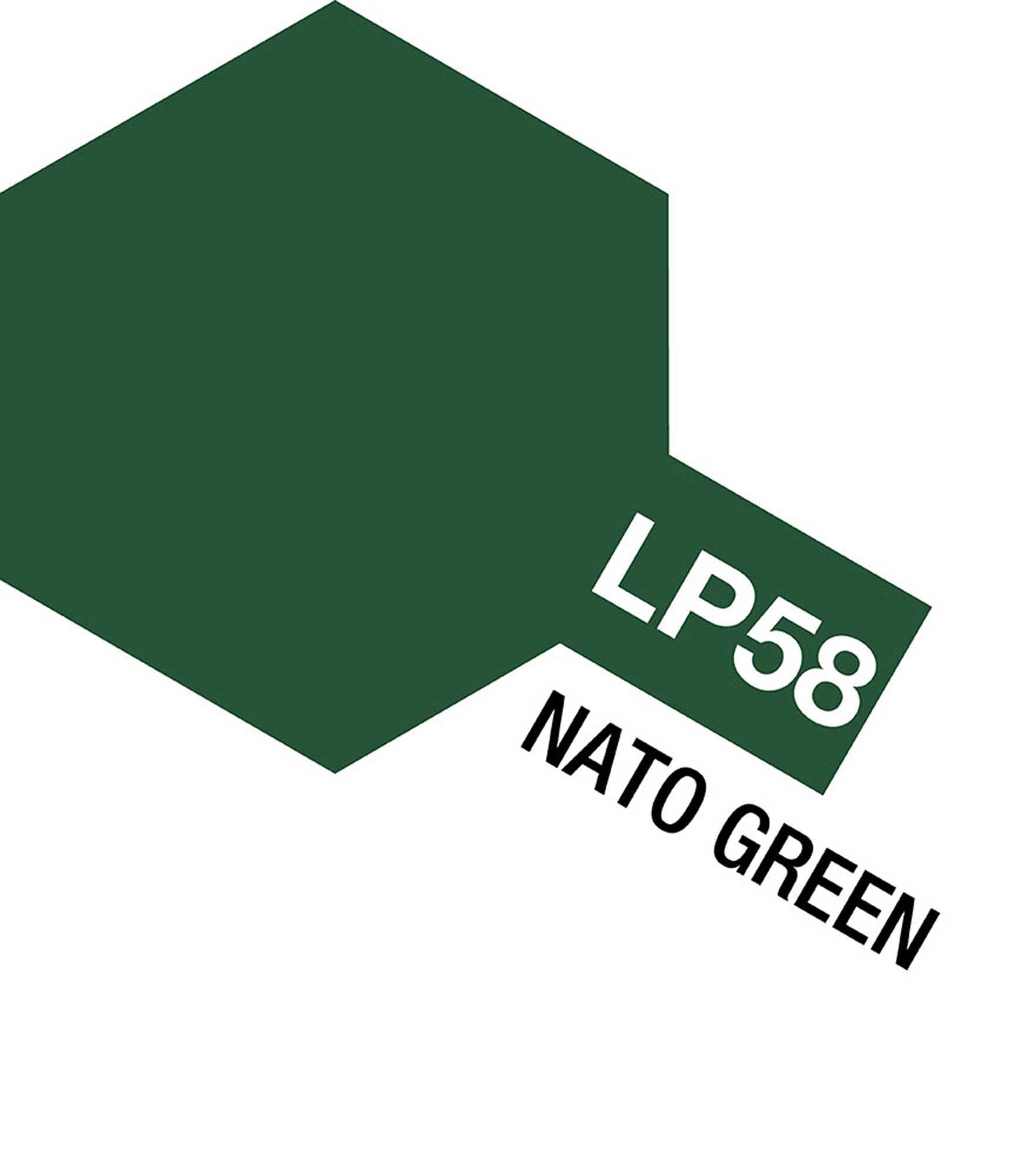 Tamiya Lacquer Paint, LP-58 NATO Green 10 mL