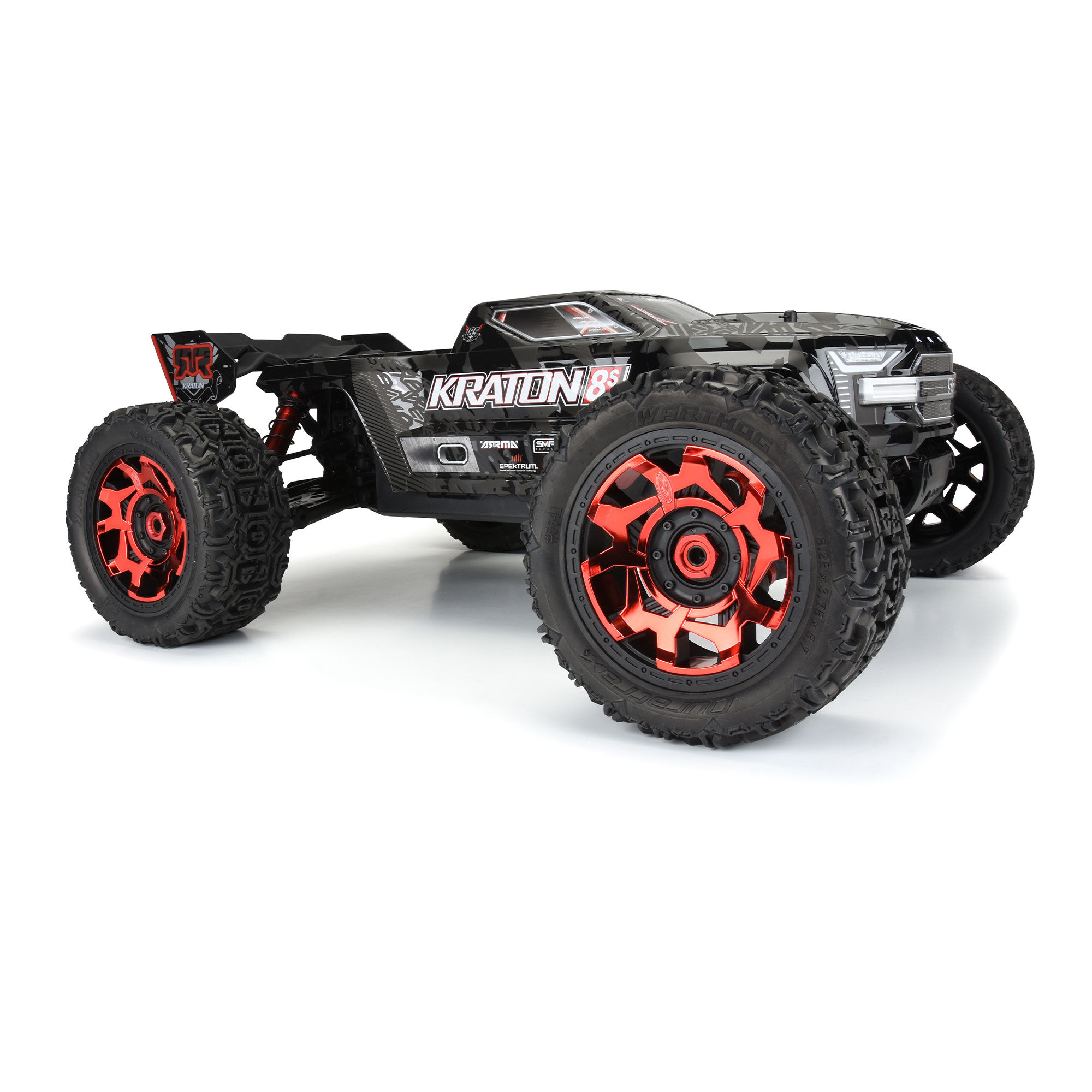 Duratrax Clip-Lock Wheel Face Red Chrome for Ripper 5.7" Wheel (2)