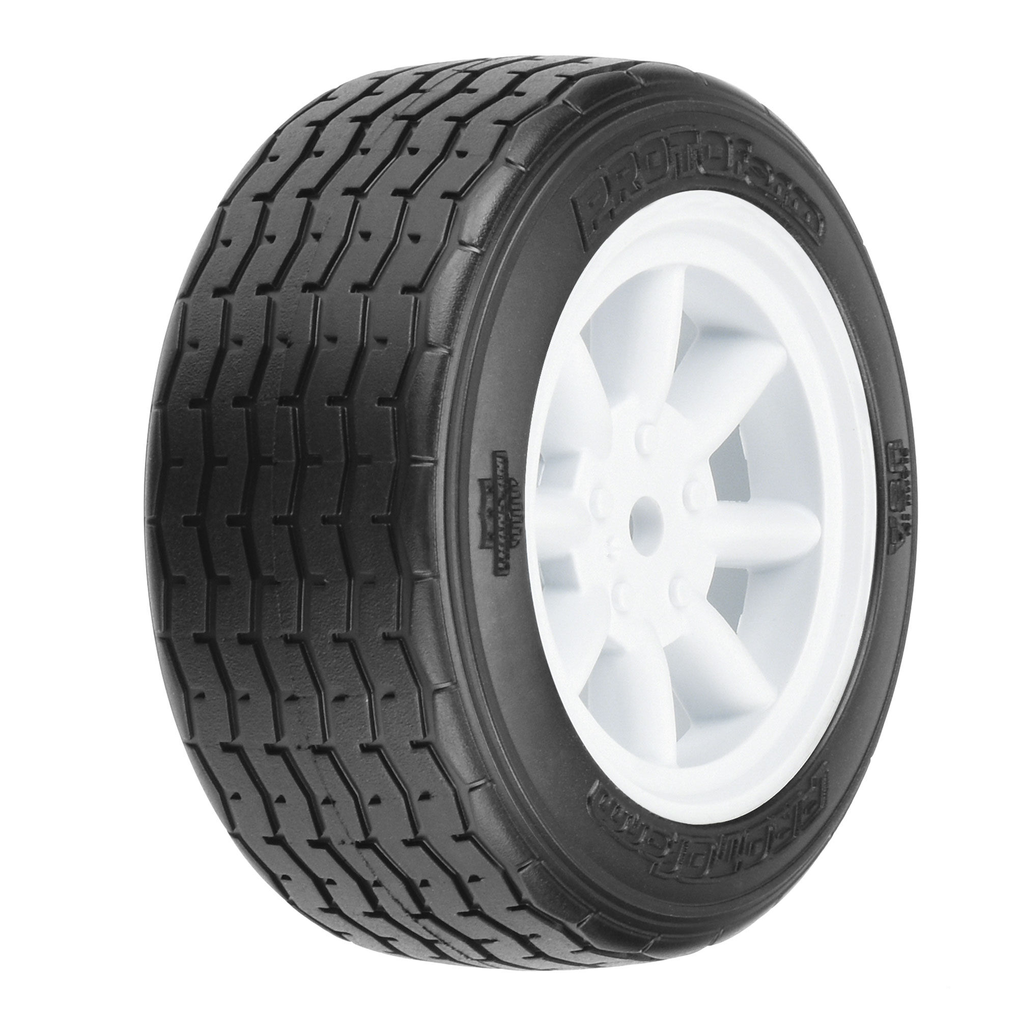 PROTOform 1/10 PROTOform VTA Front 26mm VTA Tires Mounted 12mm Wht Wheels (2)