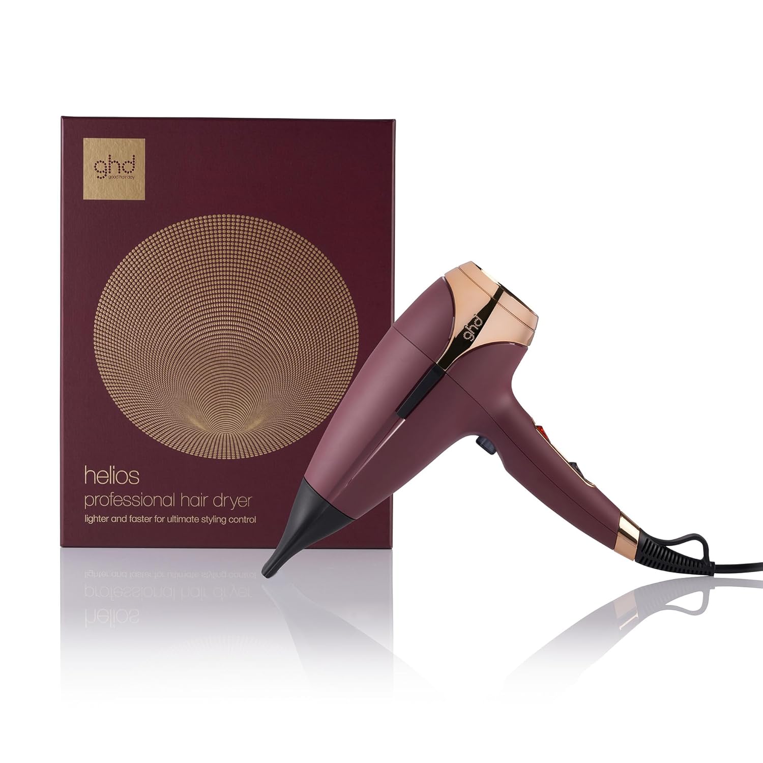 ghd Helios Hair Dryer, Professional Hair Dryer with Brushless Motor and Ion Technology