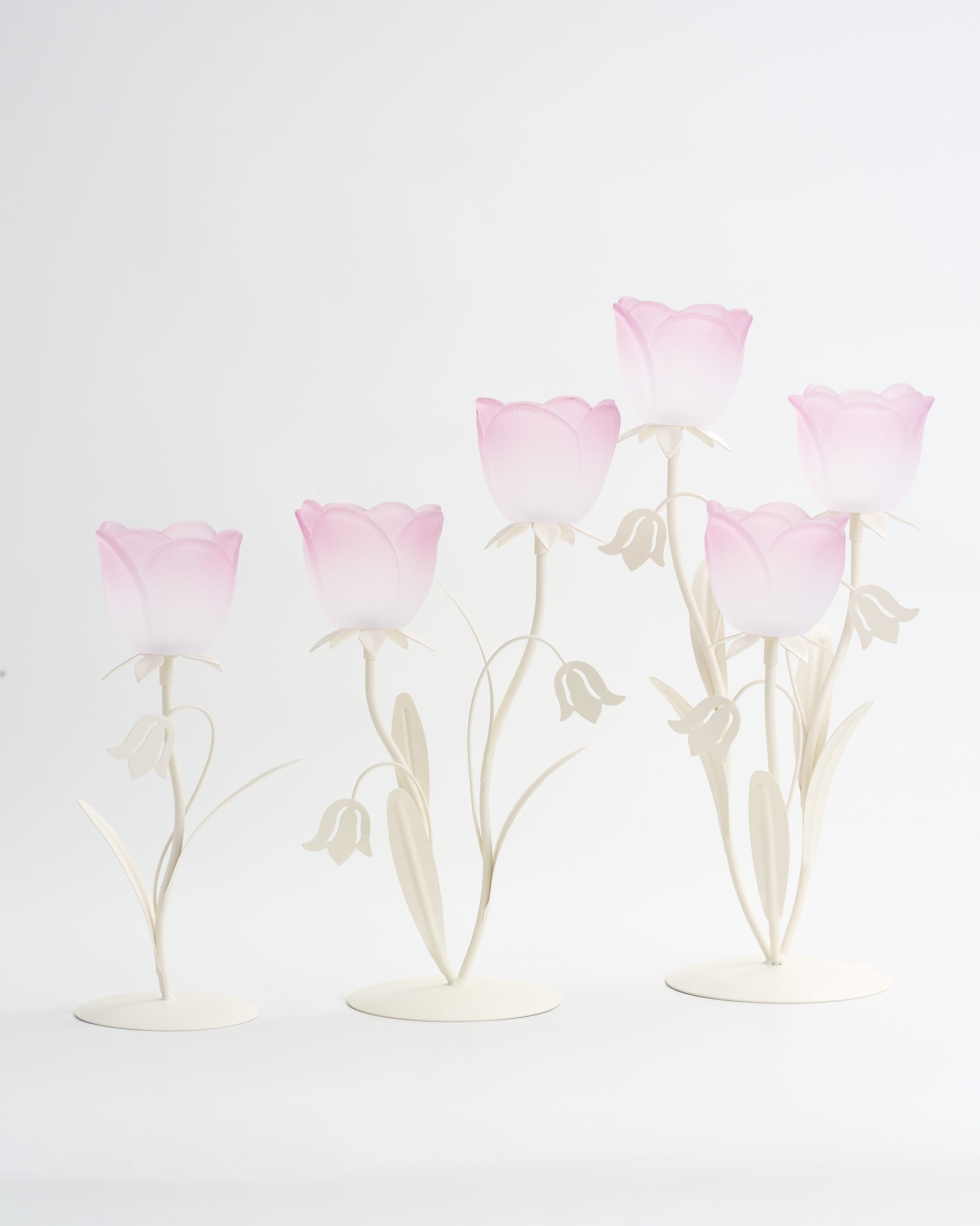 Tulip Glory Tealight Holder 2 Cup Lilac