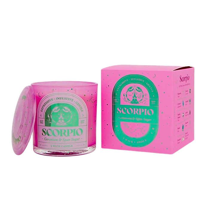 Scorpio 2 Wick Scented Candle
