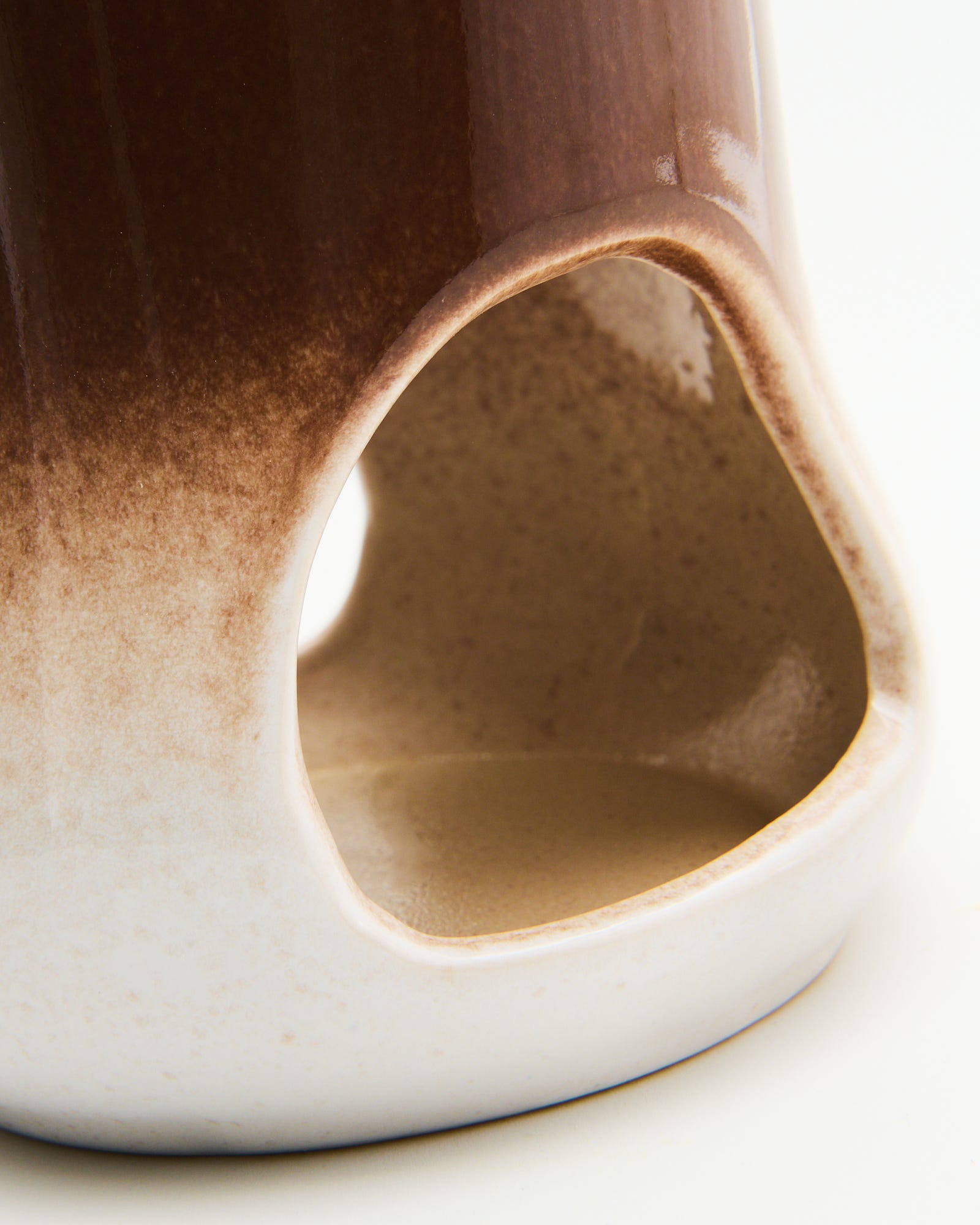 Chocolate Glazed Ceramic Oil Burner