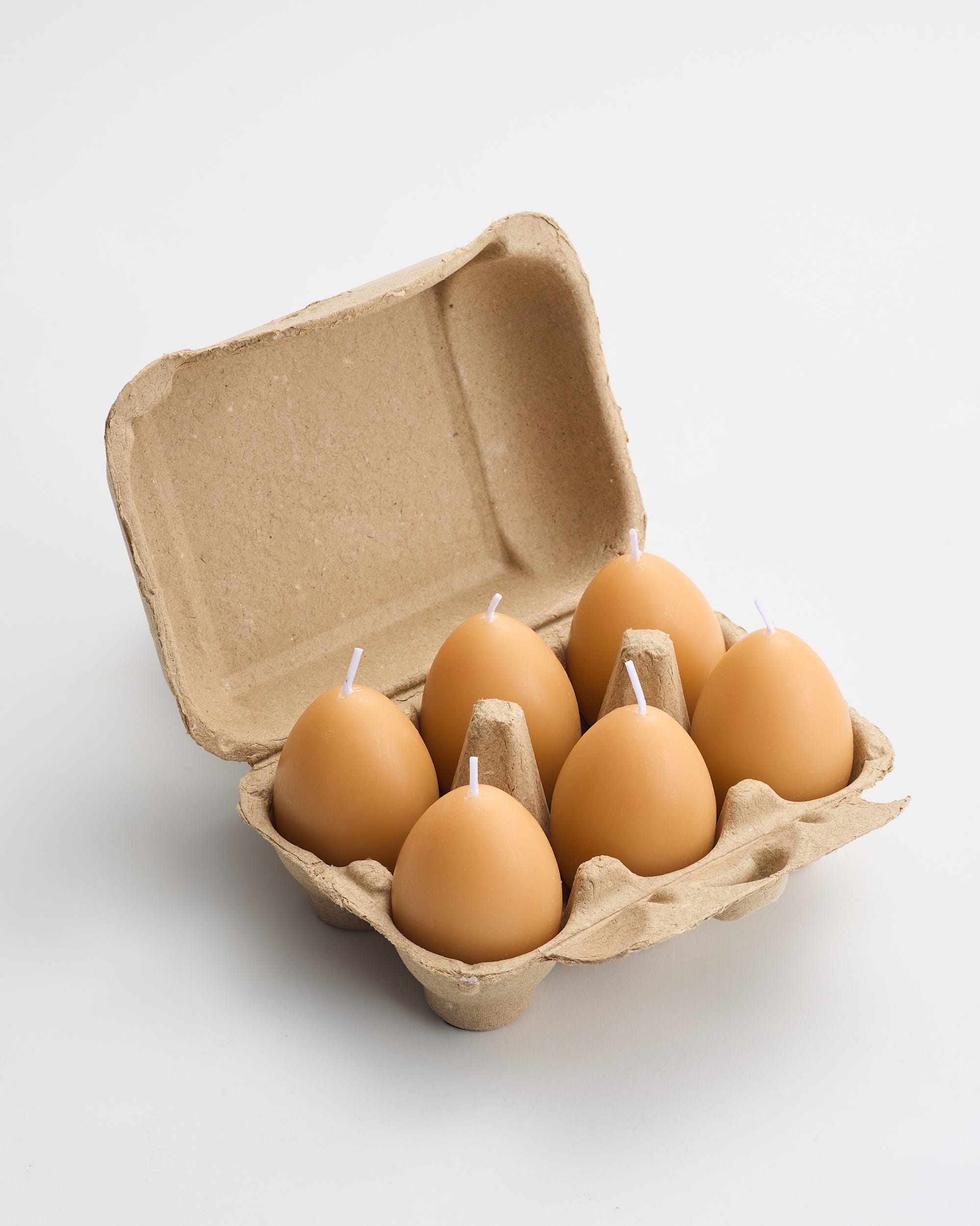 Country Fresh Eggs Unscented Candles 6Pk