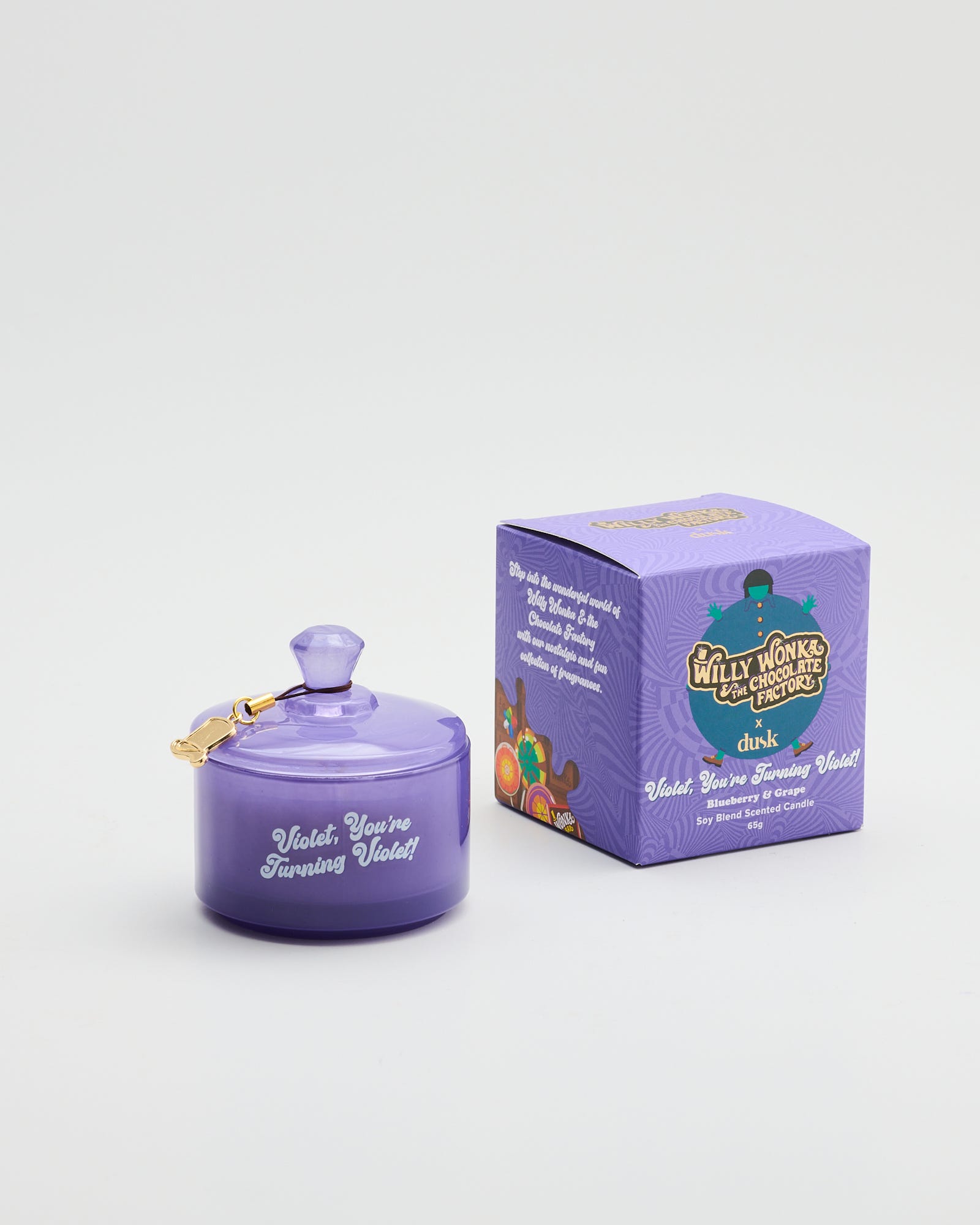 Violet, You're Turning Violet! Soy Blend Scented Candle 65g