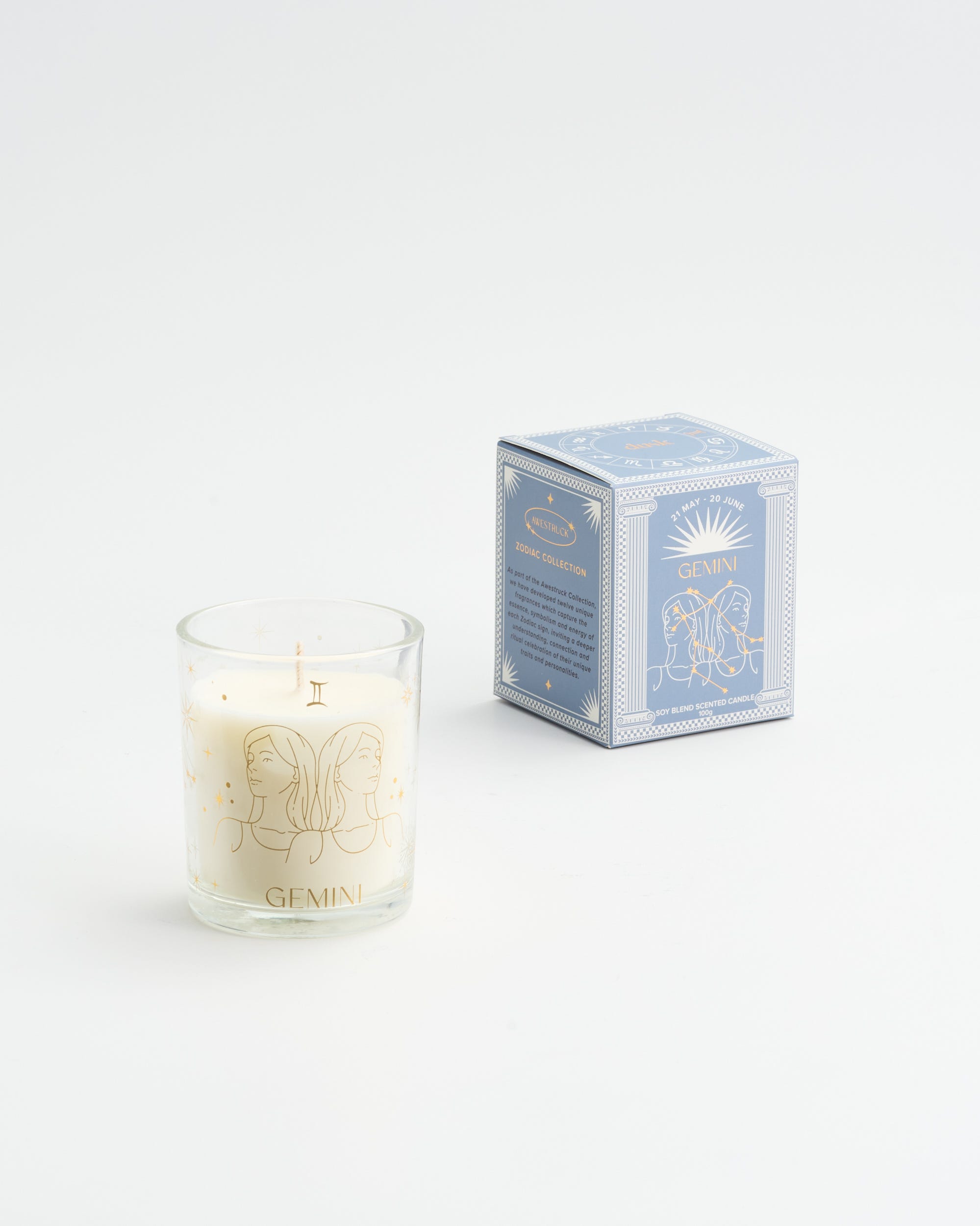 Gemini Soy Blend Scented Candle 100g