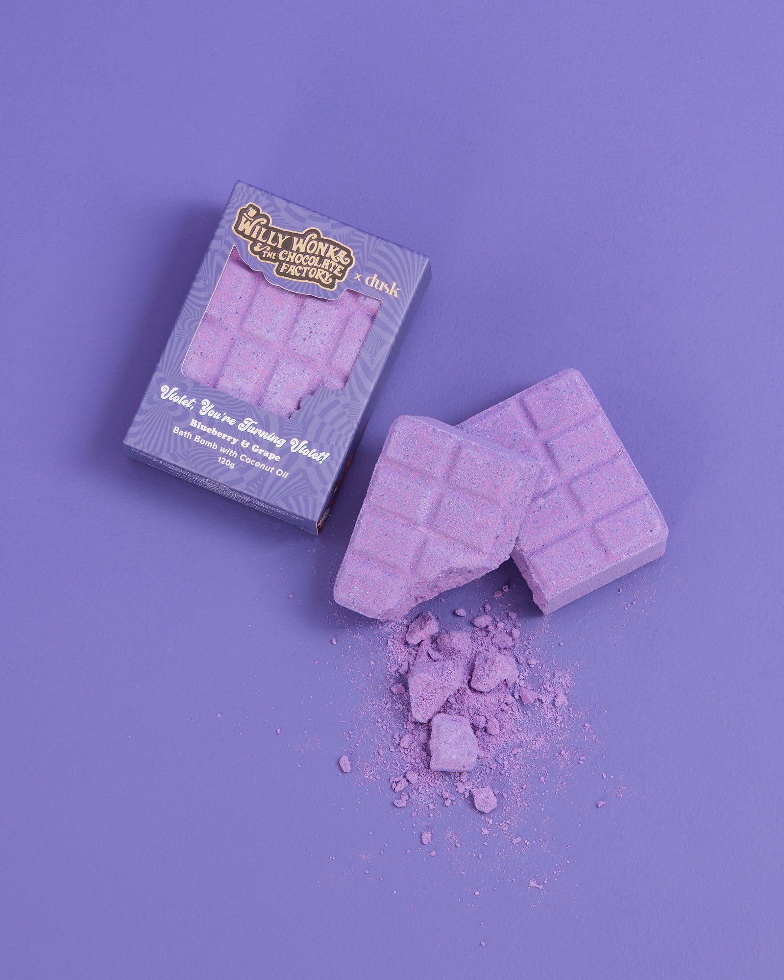 Violet, You're Turning Violet! Bath Bomb 120g