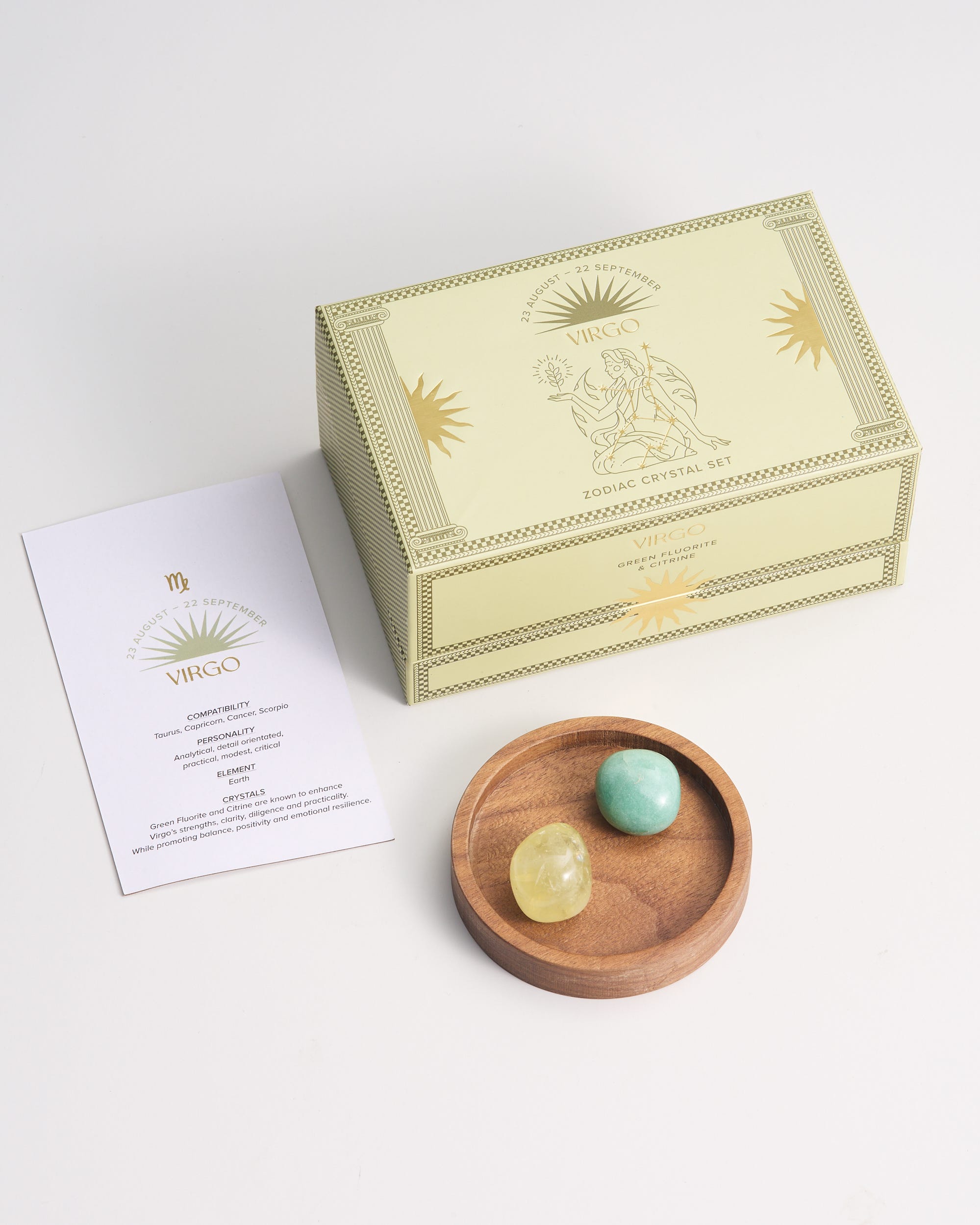 Virgo Zodiac Crystal Set