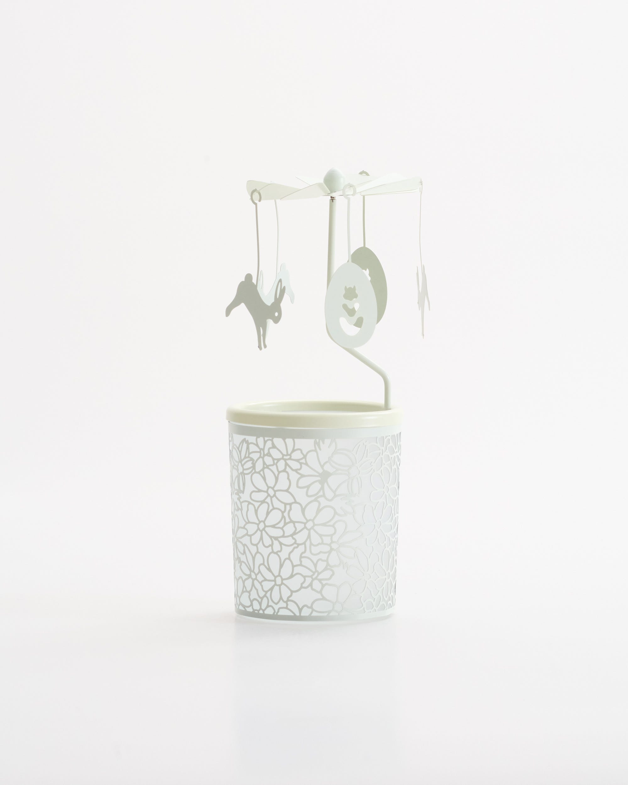 Treasure Garden Tealight Spinner White