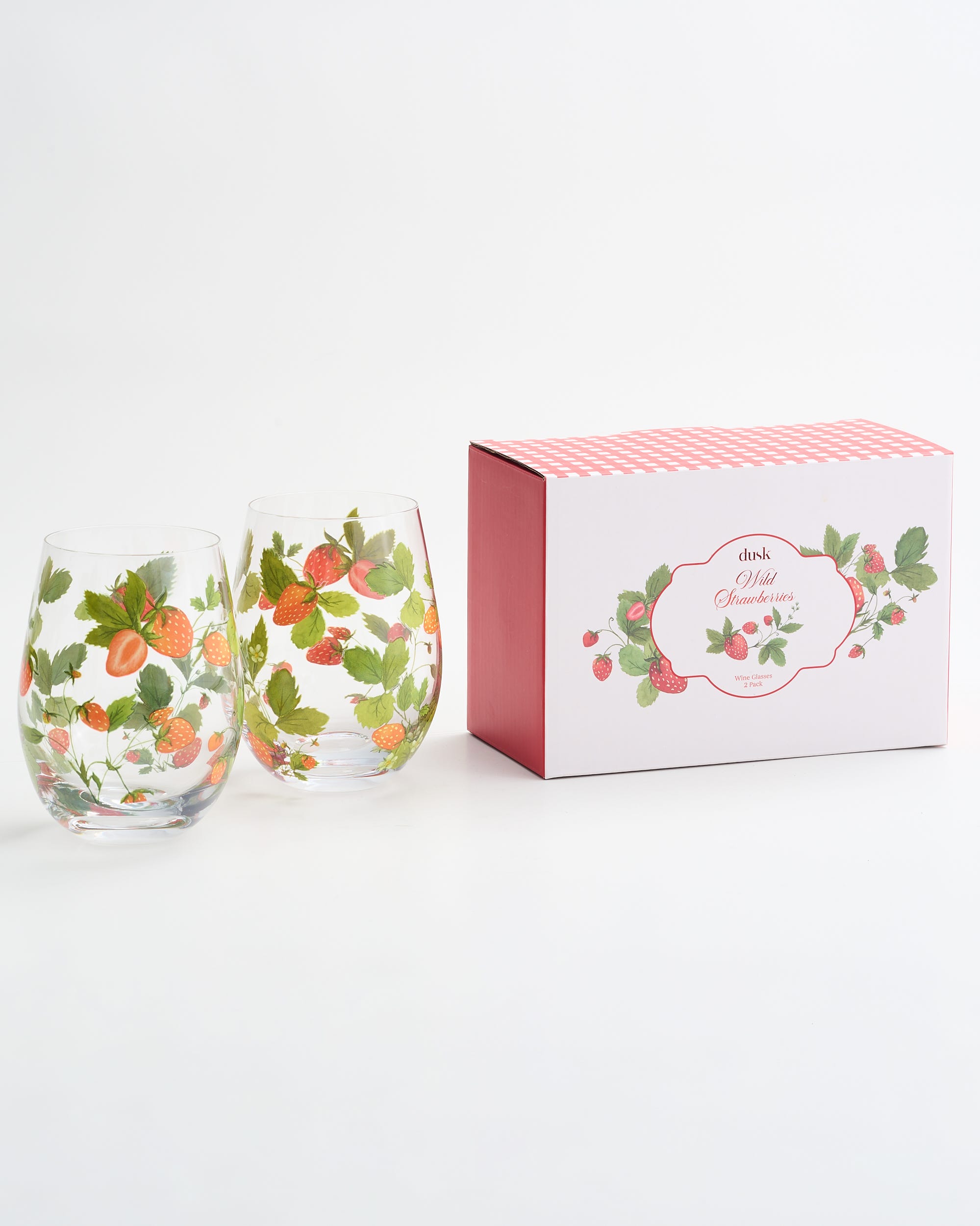 Wild Strawberries Wine Glasses 2PK
