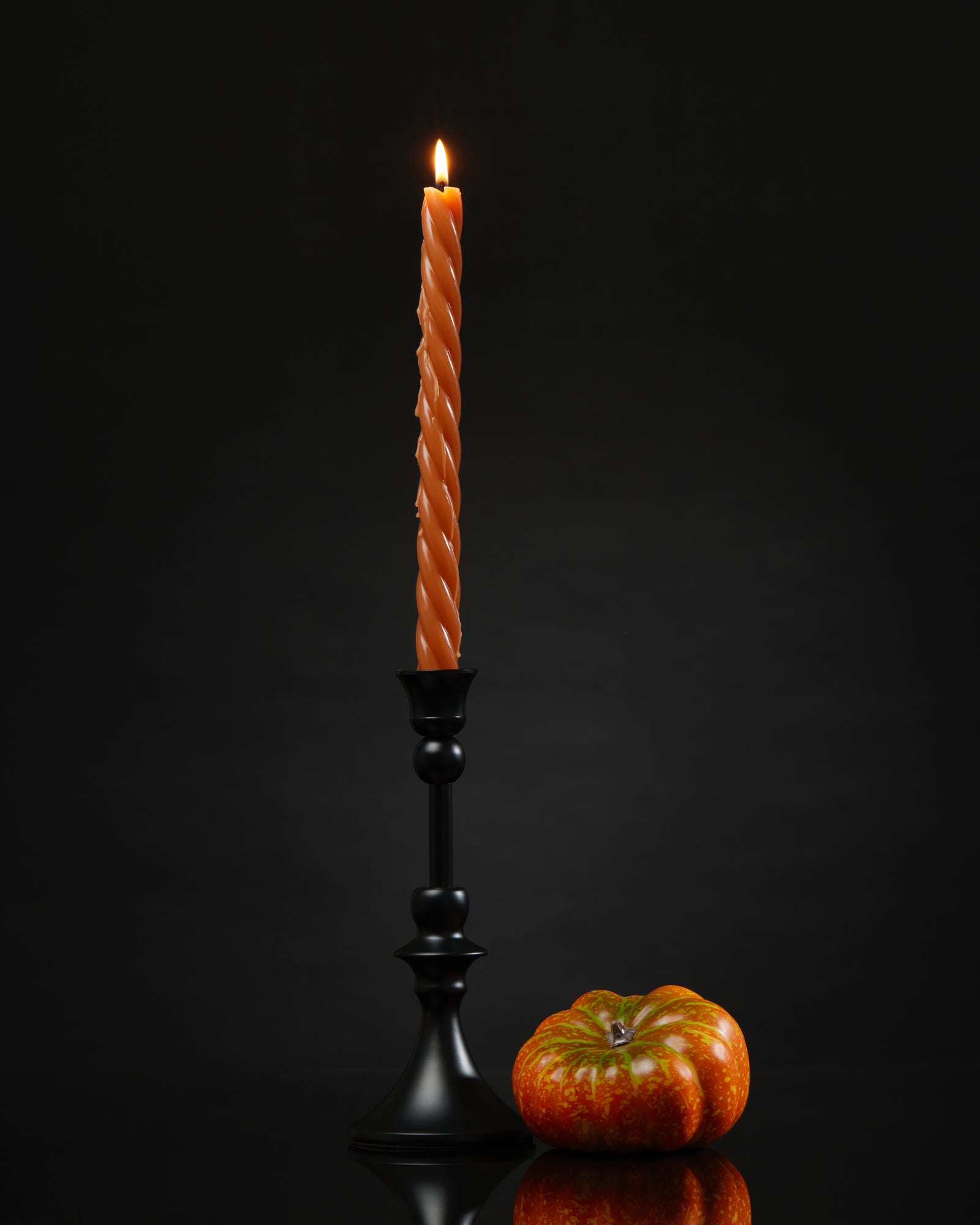 Black Metal Taper Holder Short