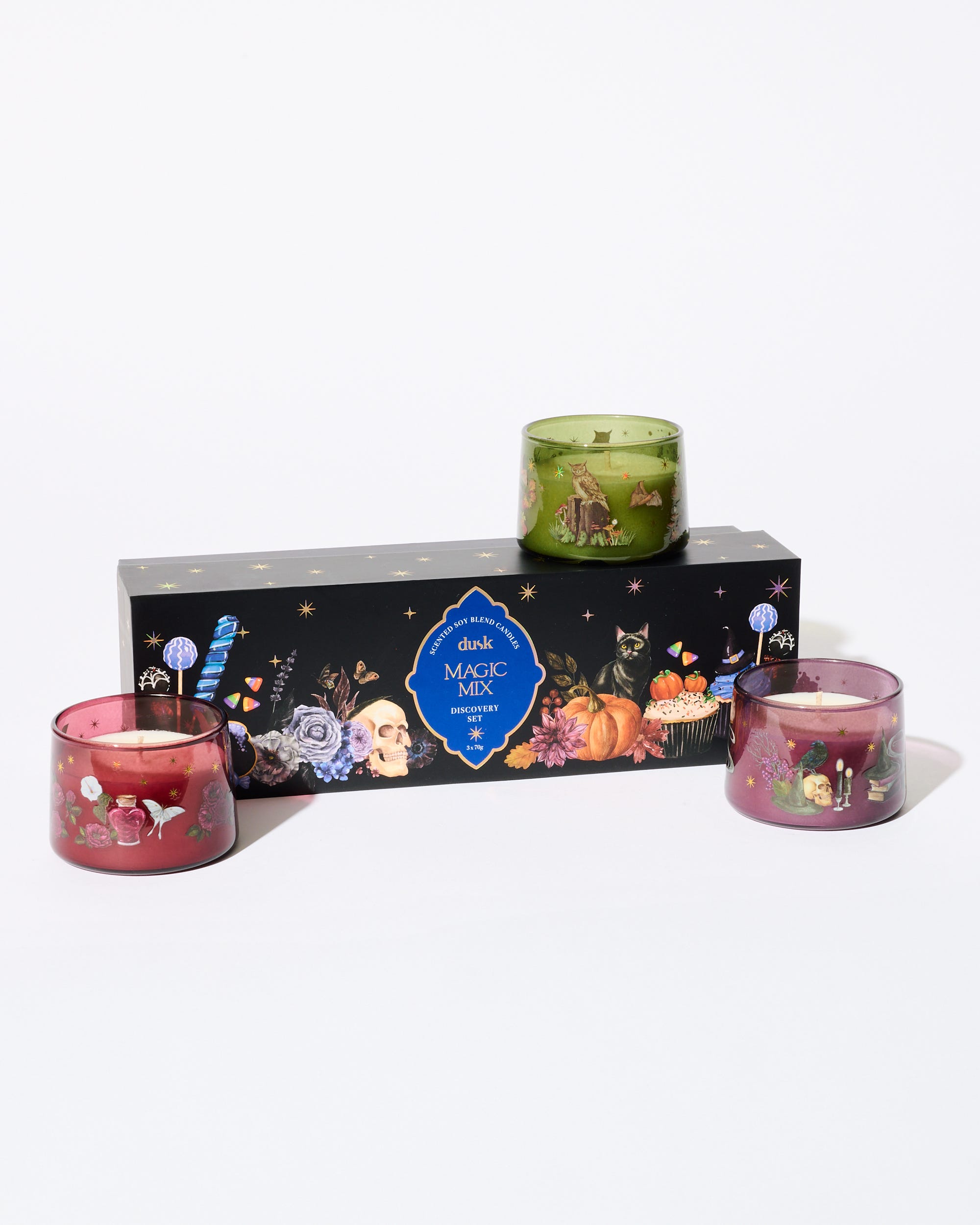 Magic Mix 3 x Soy Blend Scented Candle 70g