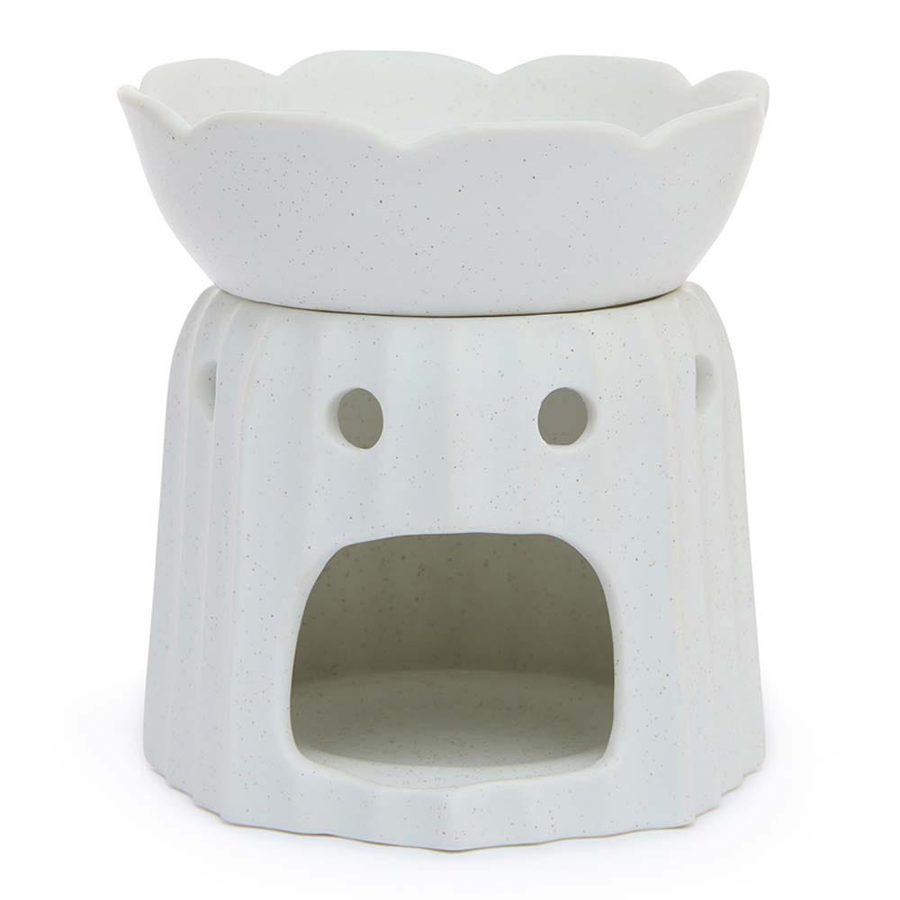 Lotus Flower White Oil Burner