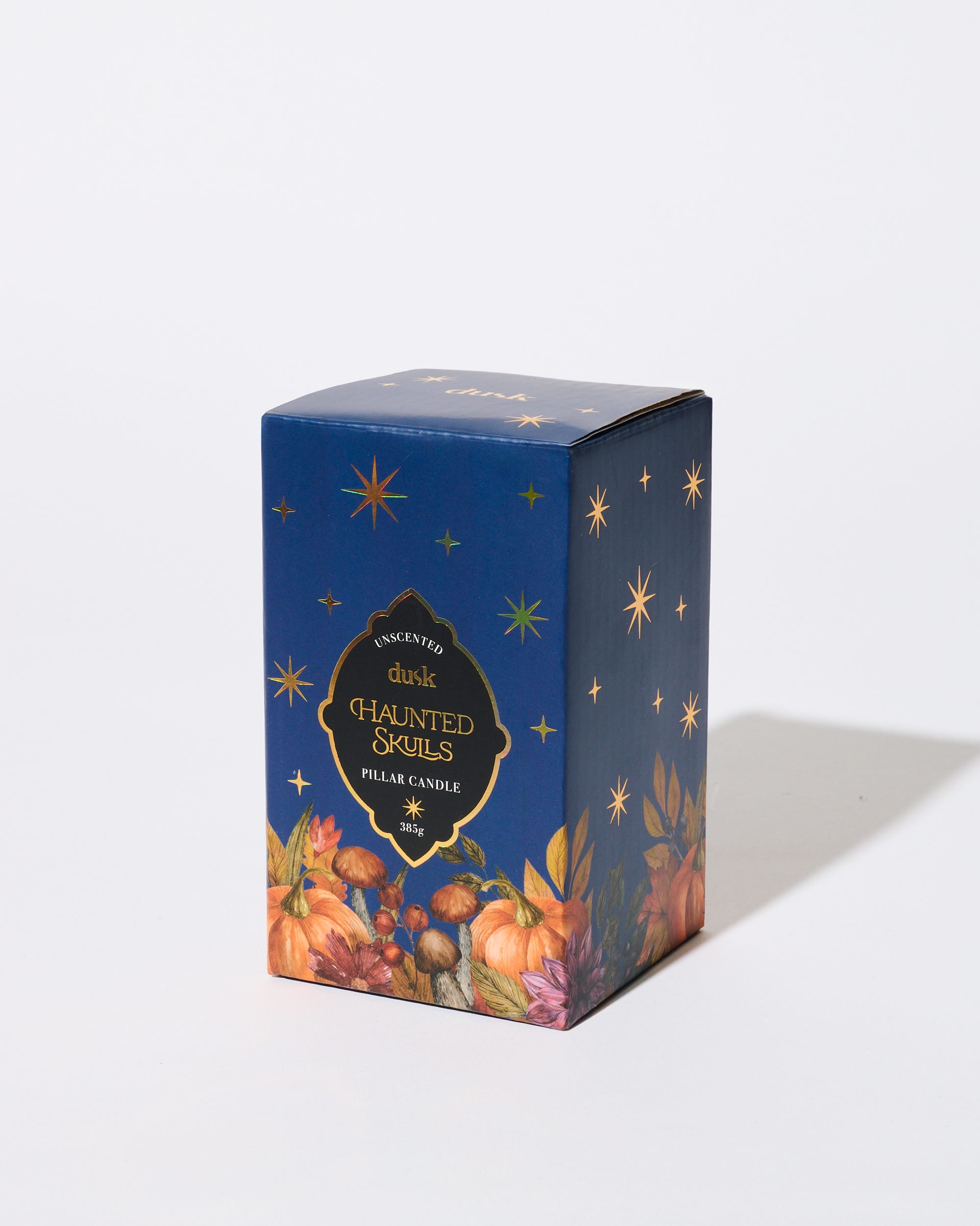 Haunted Skulls Unscented Pillar Candle 385g